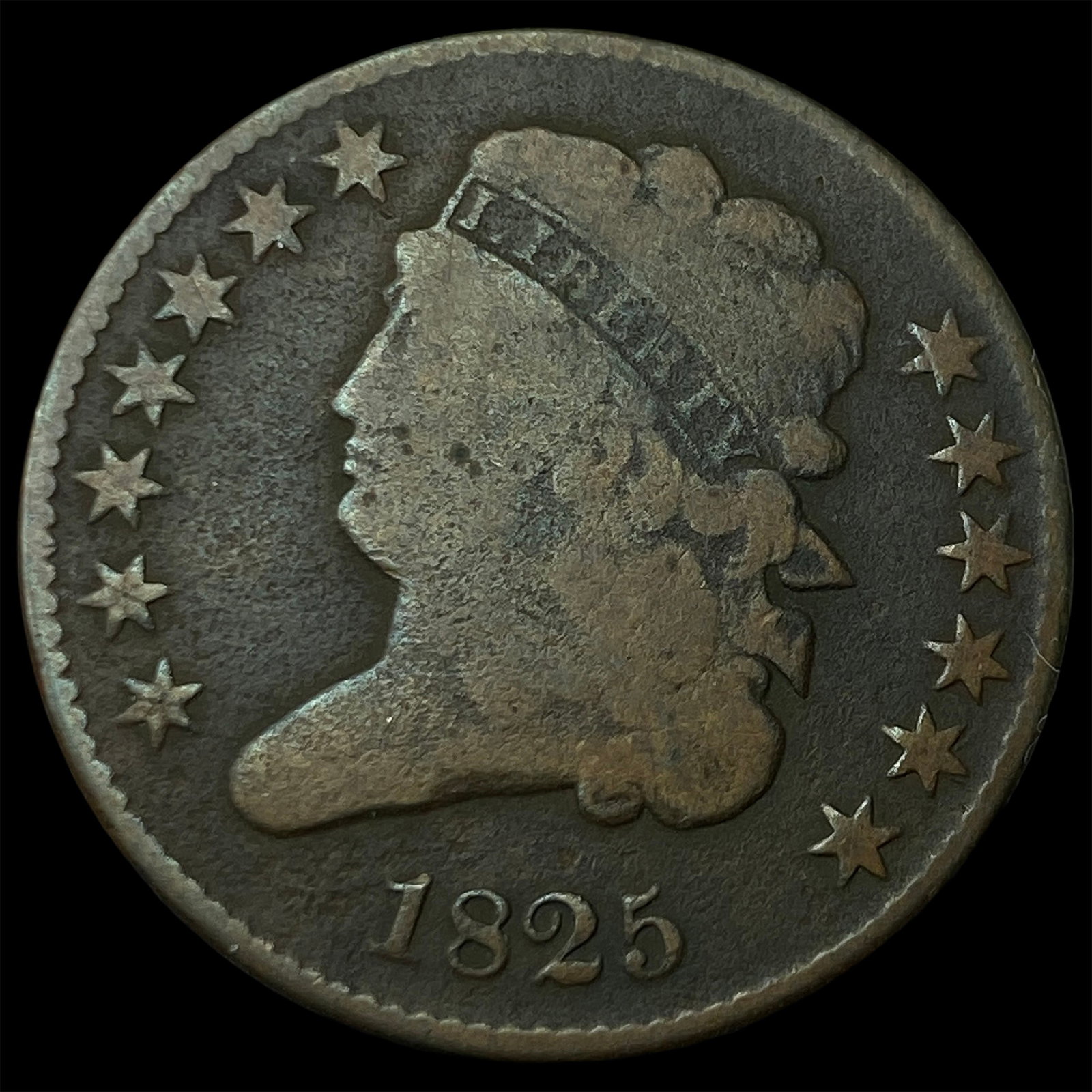 1825 Classic Head Half Cent NICELY CIRCULATED: 1825 Classic Head Half Cent NICELY CIRCULATED
