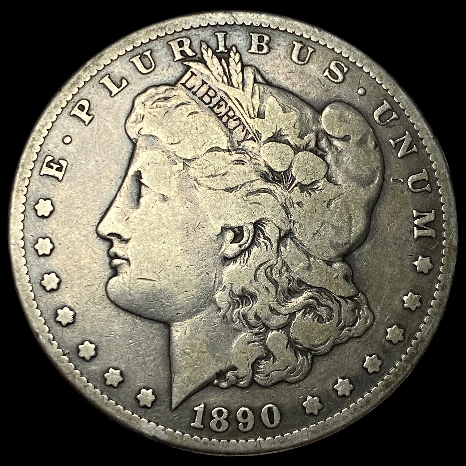 1890-CC Silver Morgan Dollar NICELY CIRCULATED: 1890-CC Silver Morgan Dollar NICELY CIRCULATED