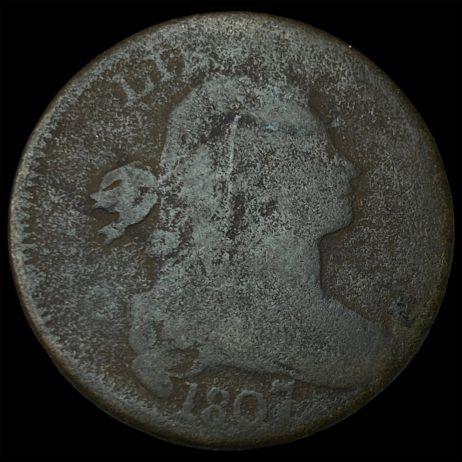 1807 Draped Bust Large Cent NICELY CIRCULATED: 1807 Draped Bust Large Cent NICELY CIRCULATED