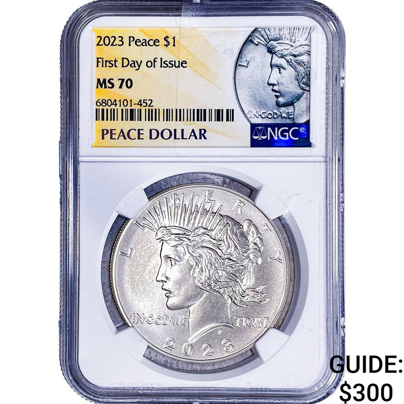 2023 Silver Peace Dollar NGC MS70: 2023 Silver Peace Dollar NGC MS70