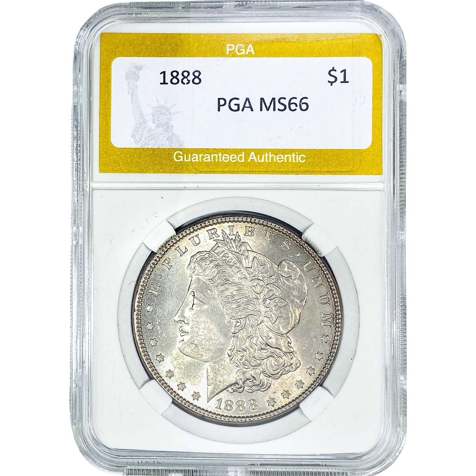 1888 Morgan Silver Dollar PGA MS66: 1888 Morgan Silver Dollar PGA MS66