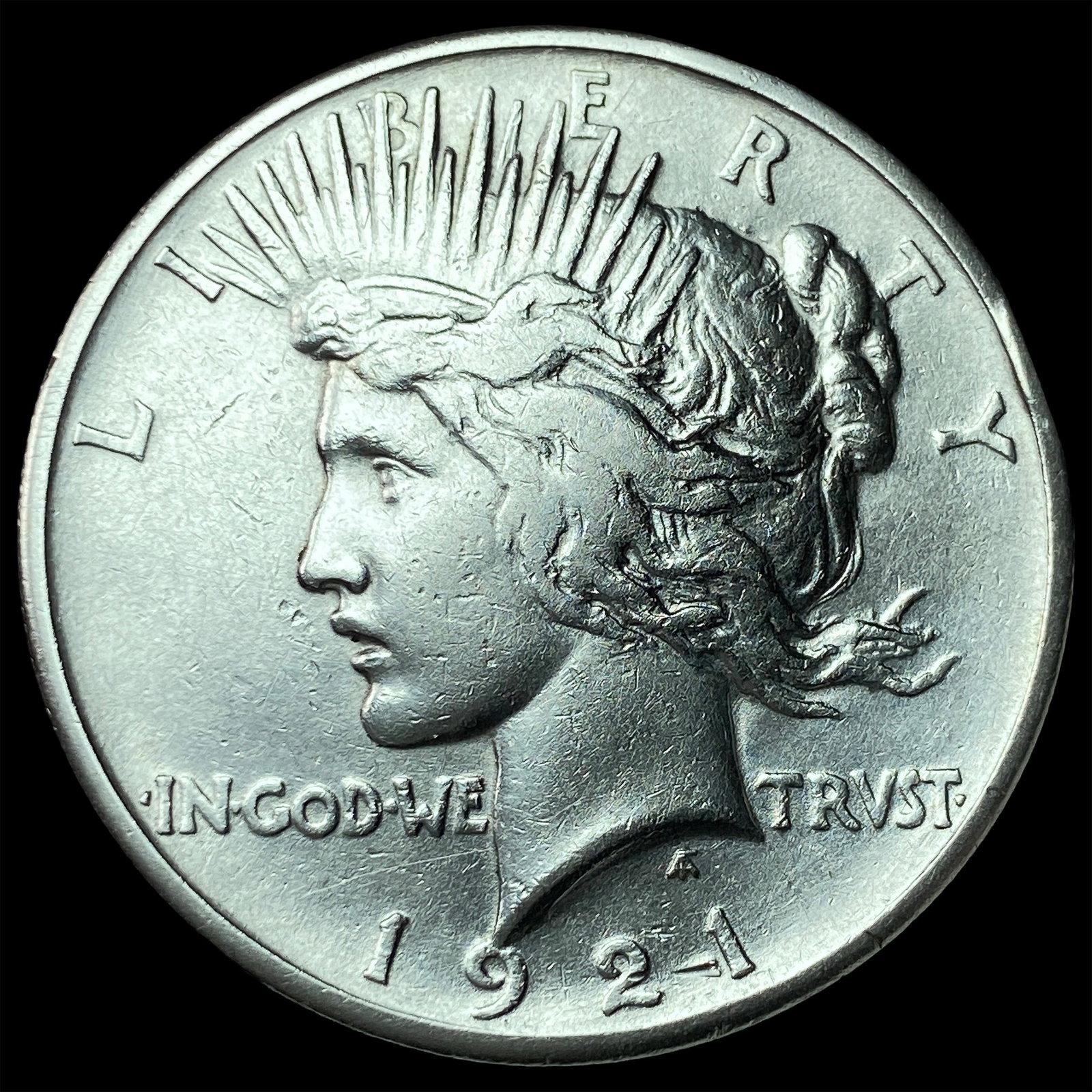 1921 Silver Peace Dollar CLOSELY UNCIRCULATED: 1921 Silver Peace Dollar CLOSELY UNCIRCULATED