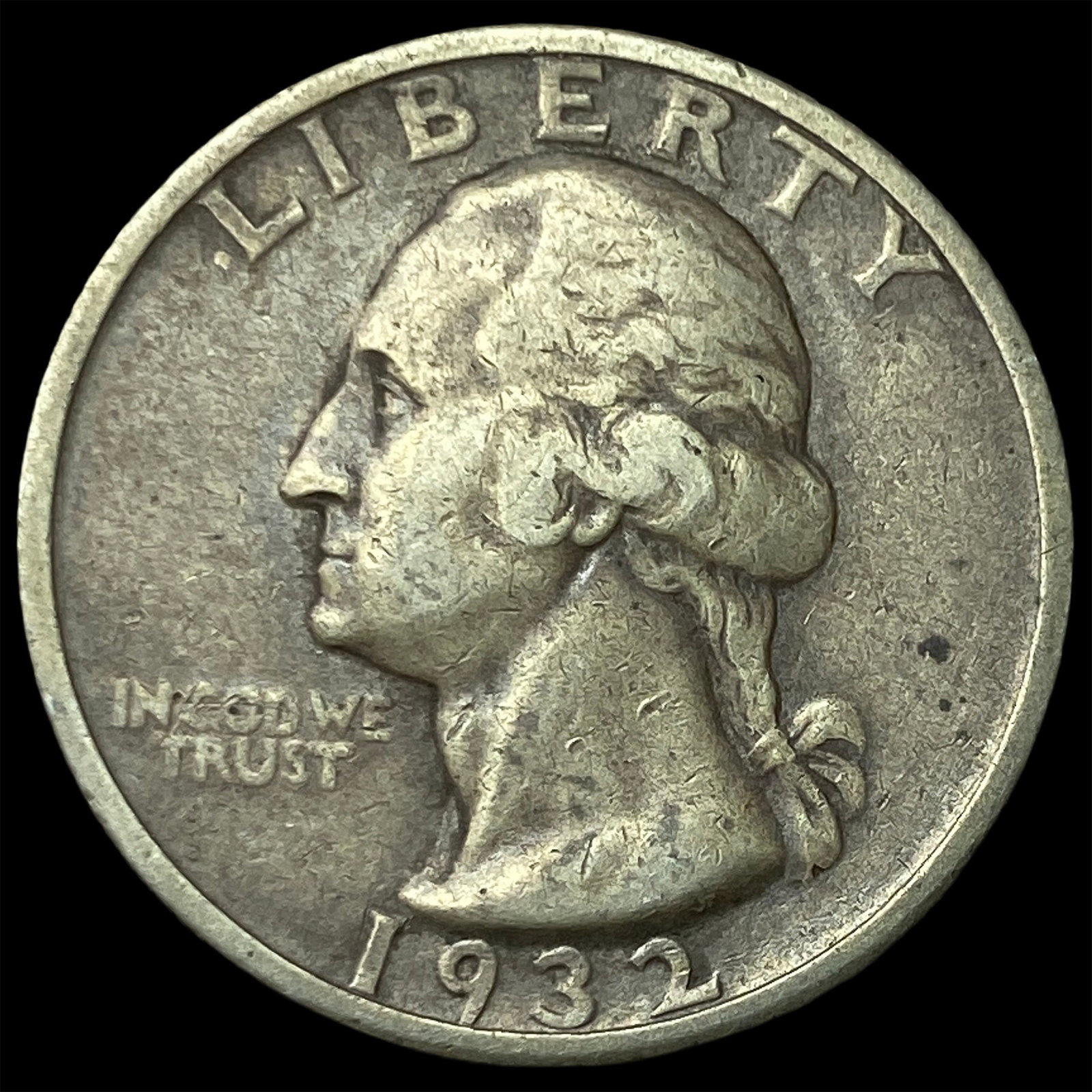 1932-S Silver Washington Quarter LIGHTLY CIRCULATED: 1932-S Silver Washington Quarter LIGHTLY CIRCULATED