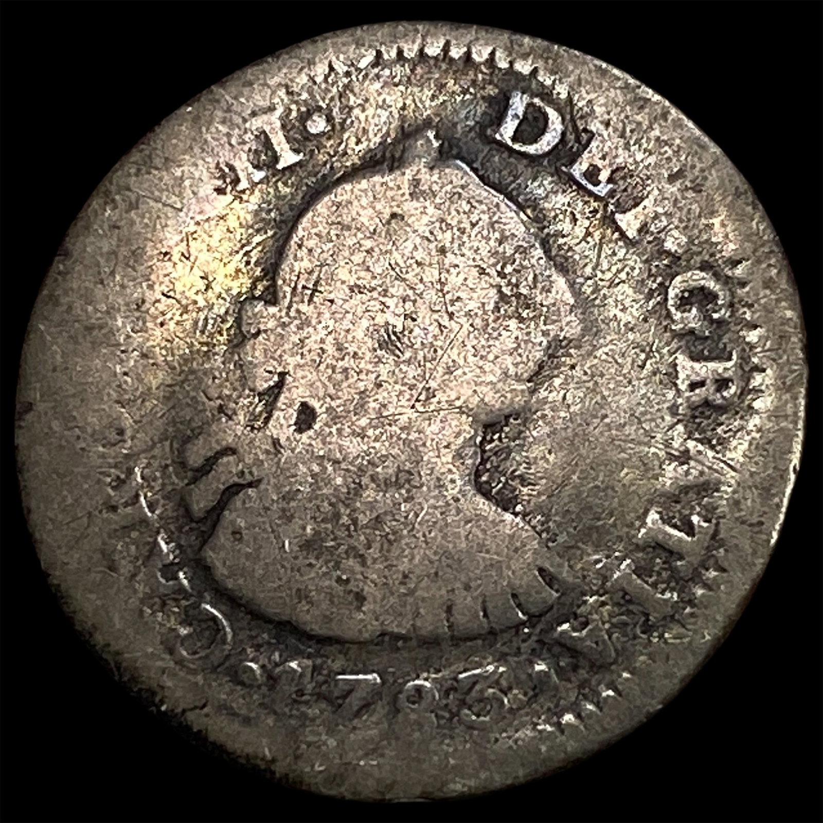 1873 Mexico Silver 1/2 Real: 1873 Mexico Silver 1/2 Real