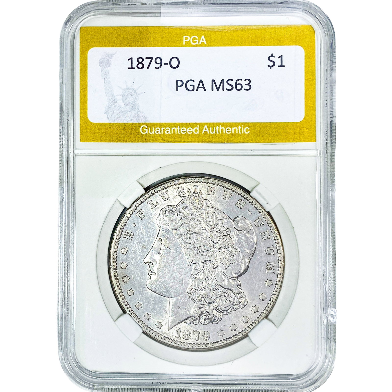 1879-O Morgan Silver Dollar PGA MS63: 1879-O Morgan Silver Dollar PGA MS63