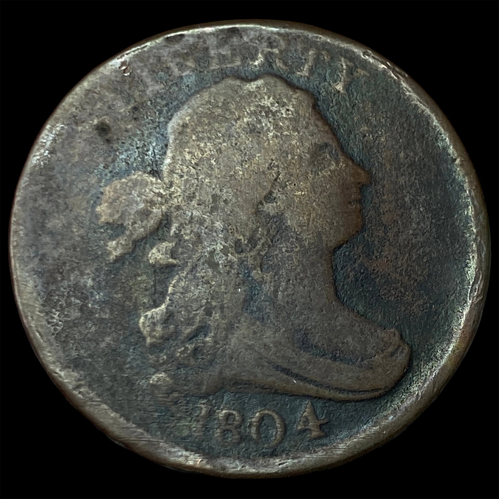 1804 Draped Bust Half Cent NICELY CIRCULATED (1 of 2)