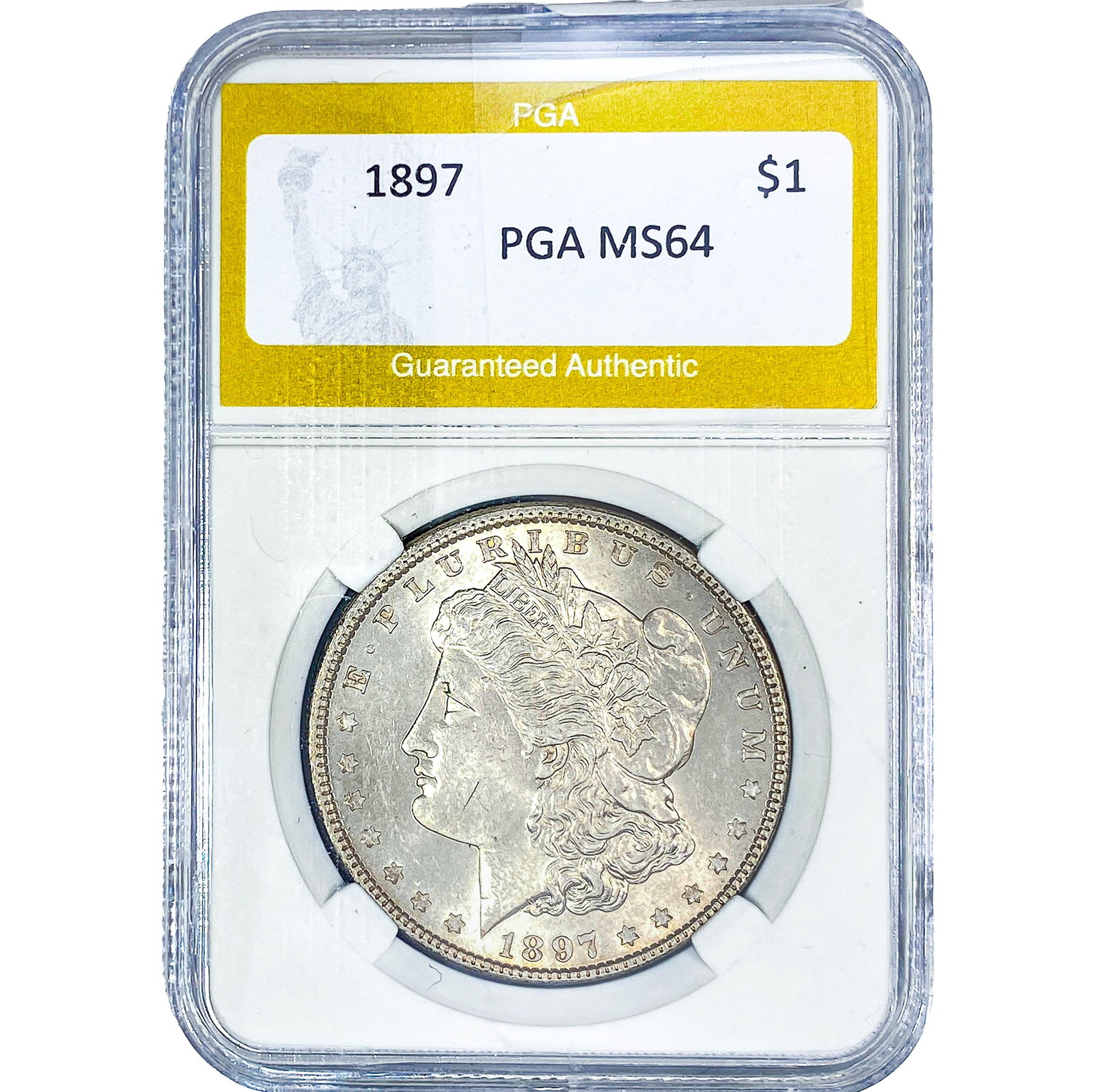 1897 Morgan Silver Dollar PGA MS64: 1897 Morgan Silver Dollar PGA MS64