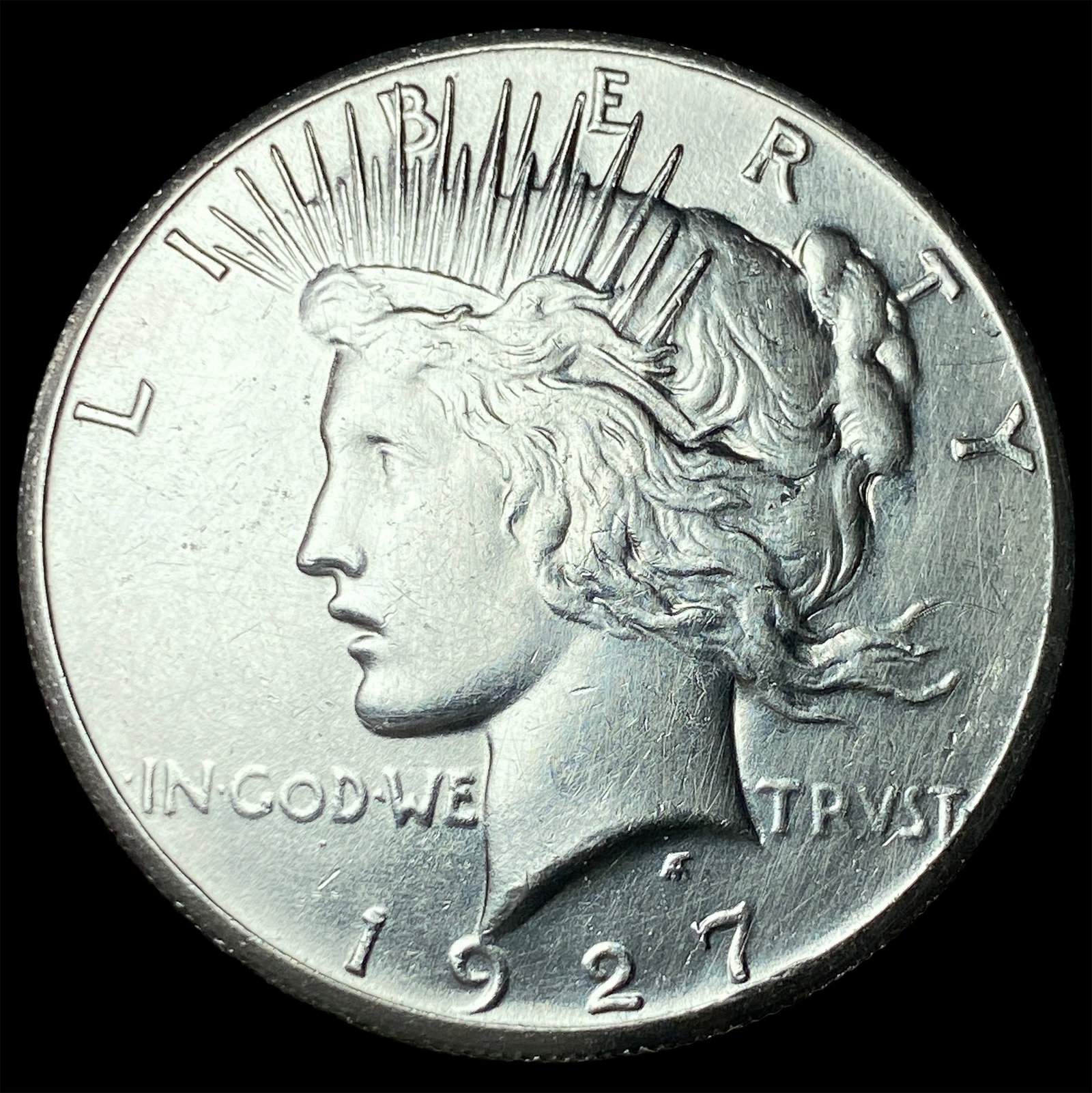1927 Peace Silver Dollar CLOSELY UNCIRCULATED: 1927 Peace Silver Dollar CLOSELY UNCIRCULATED