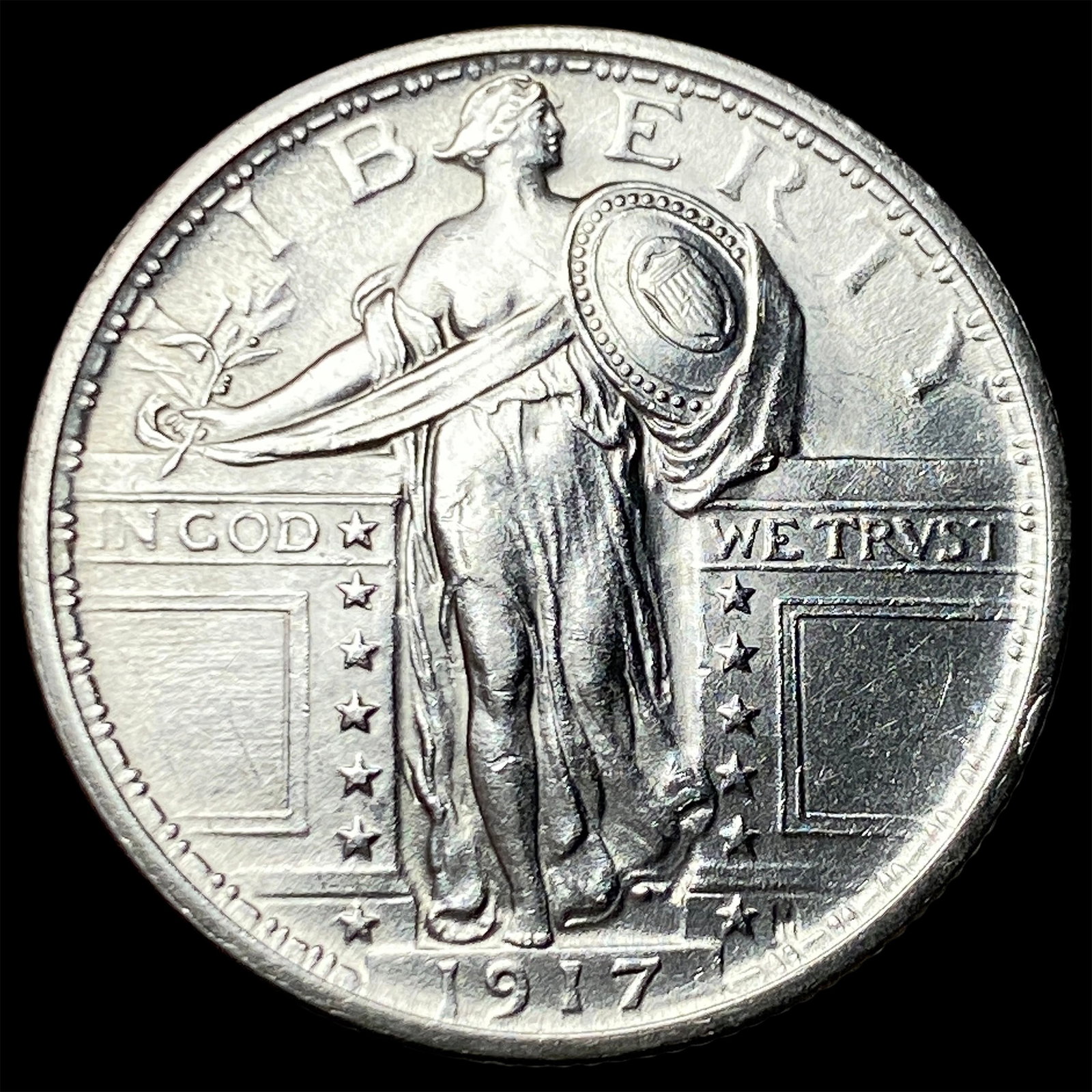 1917 Type 1 Standing Liberty Quarter UNCIRCULATED: 1917 Type 1 Standing Liberty Quarter UNCIRCULATED