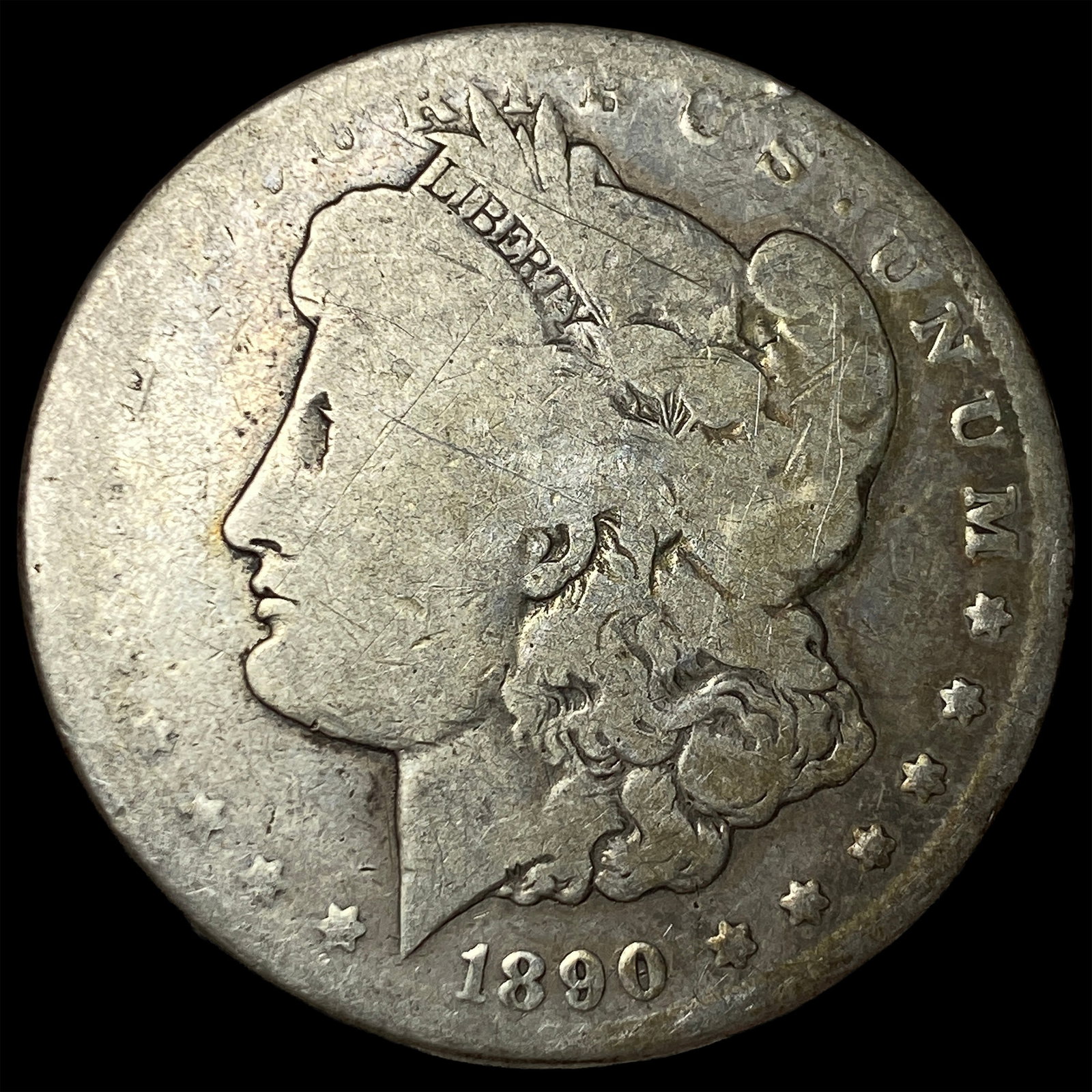 1890-CC Silver Morgan Dollar NICELY CIRCULATED: 1890-CC Silver Morgan Dollar NICELY CIRCULATED