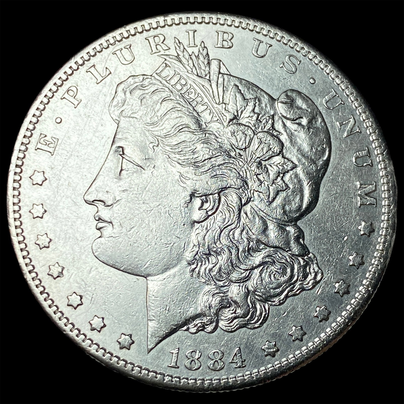 1884-S Silver Morgan Dollar CLOSELY UNCIRCULATED: 1884-S Silver Morgan Dollar CLOSELY UNCIRCULATED