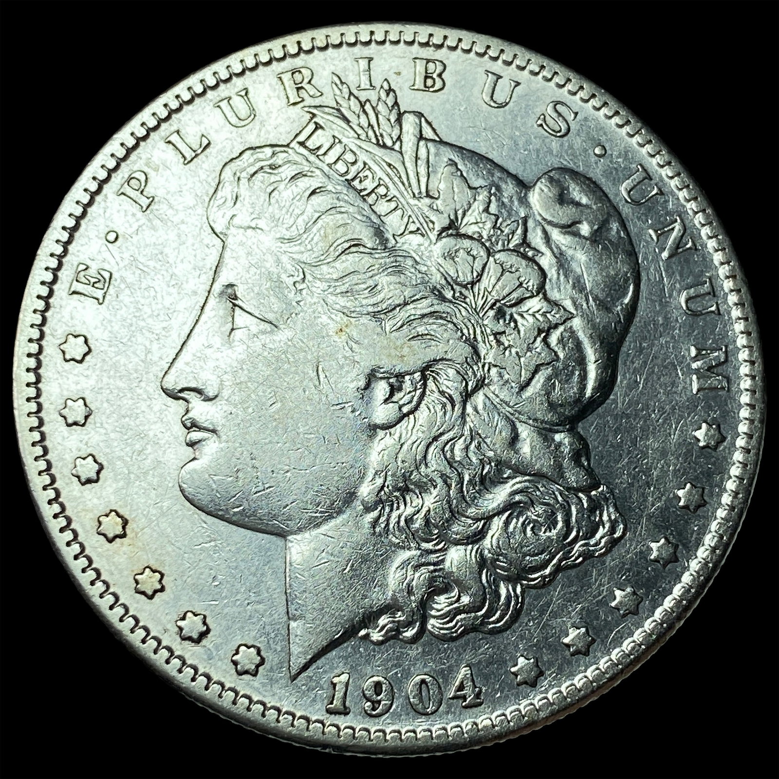 1904-S Silver Morgan Dollar NEARLY UNCIRCULATED: 1904-S Silver Morgan Dollar NEARLY UNCIRCULATED