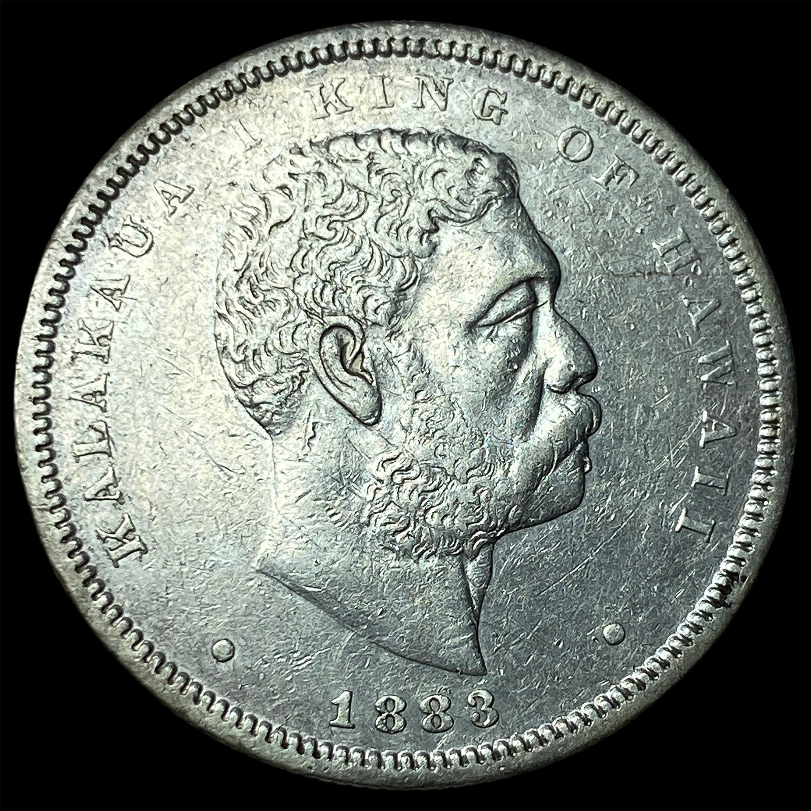 1883 Silver Hawaiian 1/2 Dollar CLOSELY UNCIRCULATED: 1883 Silver Hawaiian 1/2 Dollar CLOSELY UNCIRCULATED