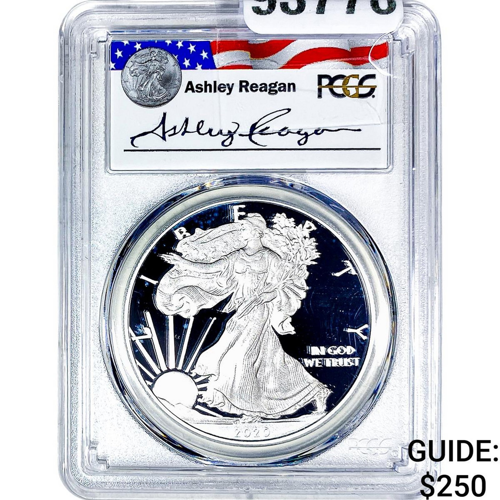 2020-W Silver Eagle PCGS PR69 DCAM: 2020-W Silver Eagle PCGS PR69 DCAM