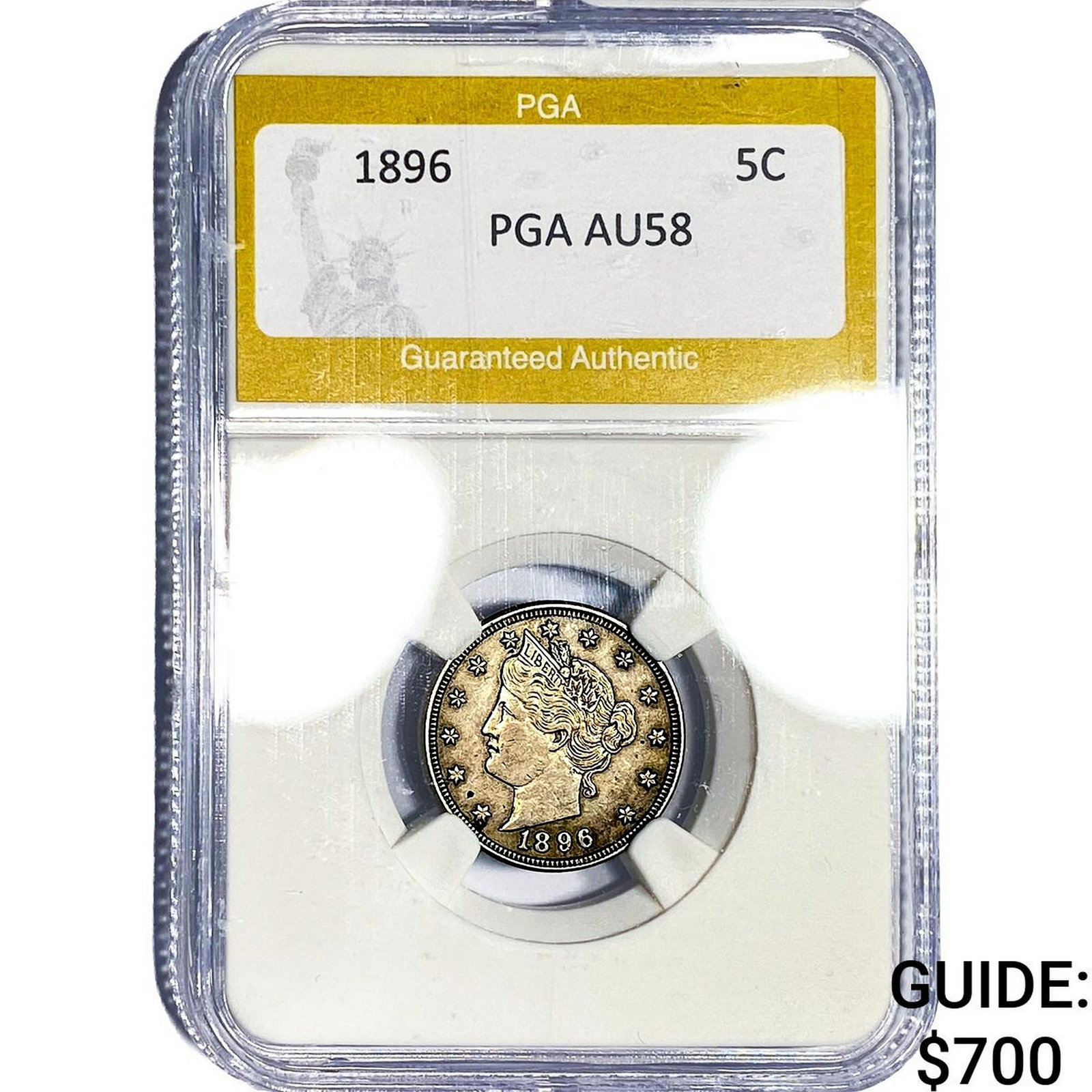 1896 Liberty Victory Nickel PGA AU58 (1 of 2)