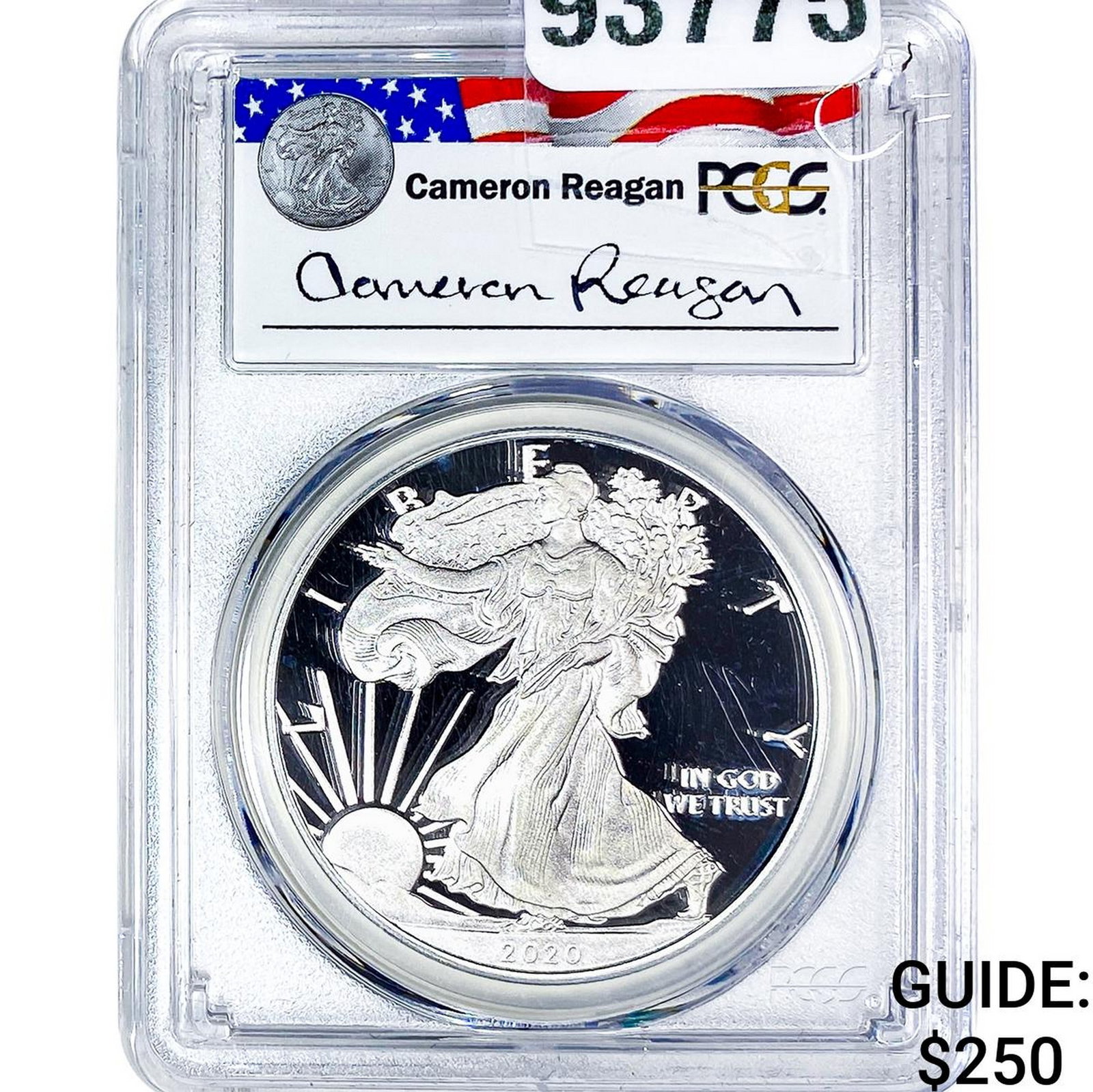 2020-W Silver Eagle PCGS PR69 DCAM: 2020-W Silver Eagle PCGS PR69 DCAM