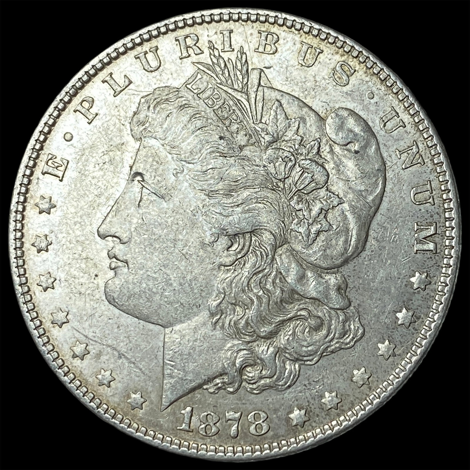 1878 Silver Morgan Dollar CLOSELY UNCIRCULATED: 1878 Silver Morgan Dollar CLOSELY UNCIRCULATED