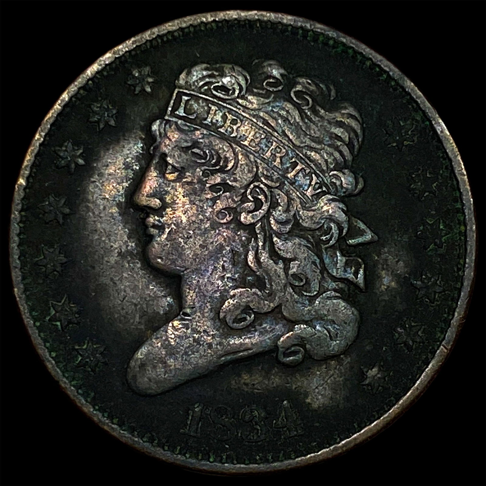 1834 Classic Head Half Cent CLOSELY UNCIRCULATED (1 of 2)