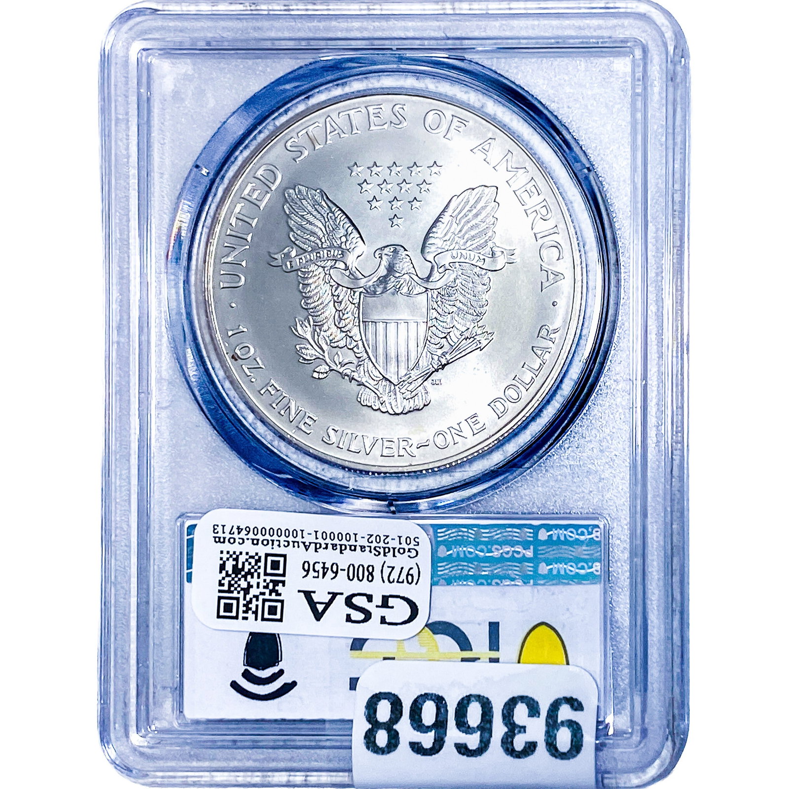 2000 Silver Eagle PCGS MS67 - 2