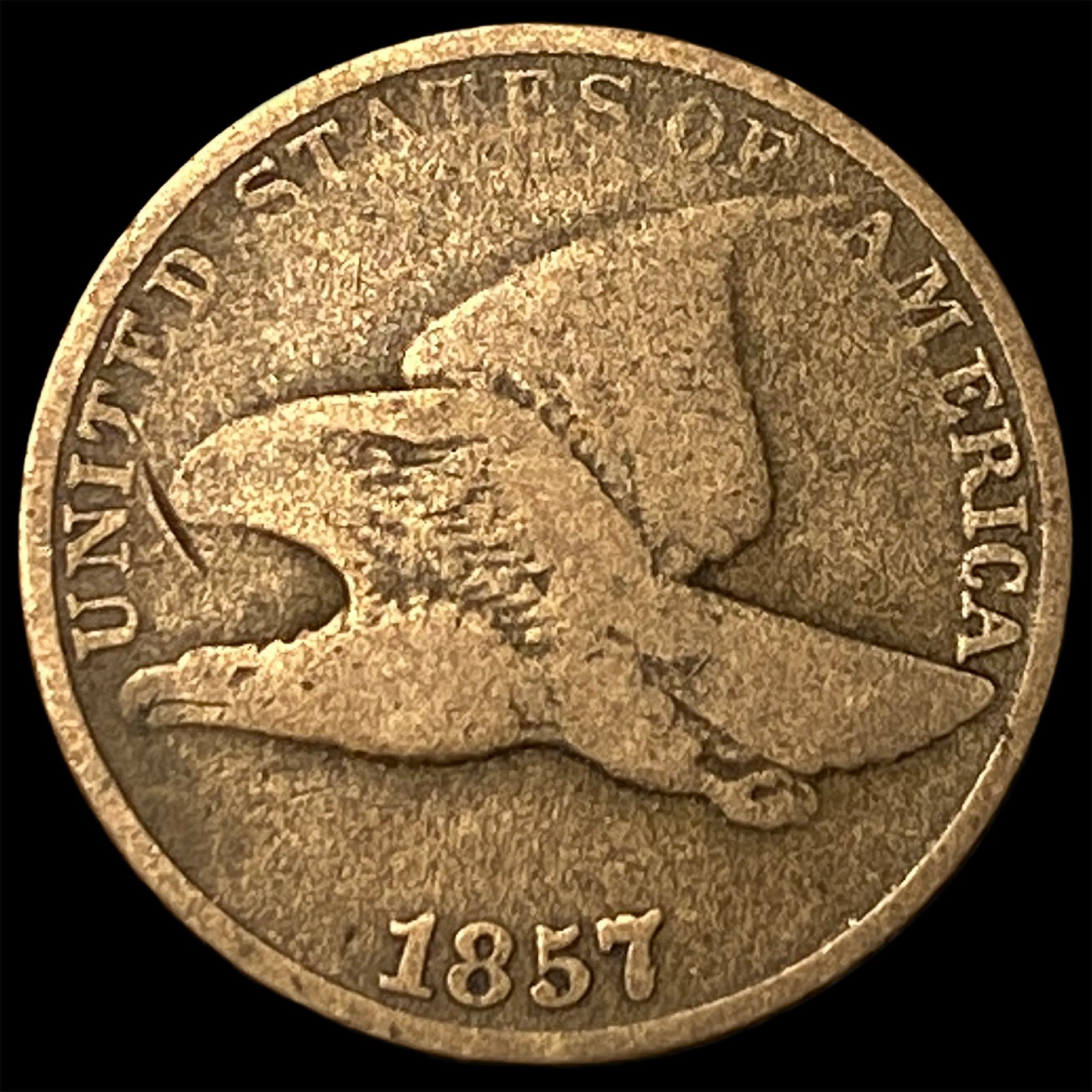 1857 Flying Eagle Cent NICELY CIRCULATED: 1857 Flying Eagle Cent NICELY CIRCULATED