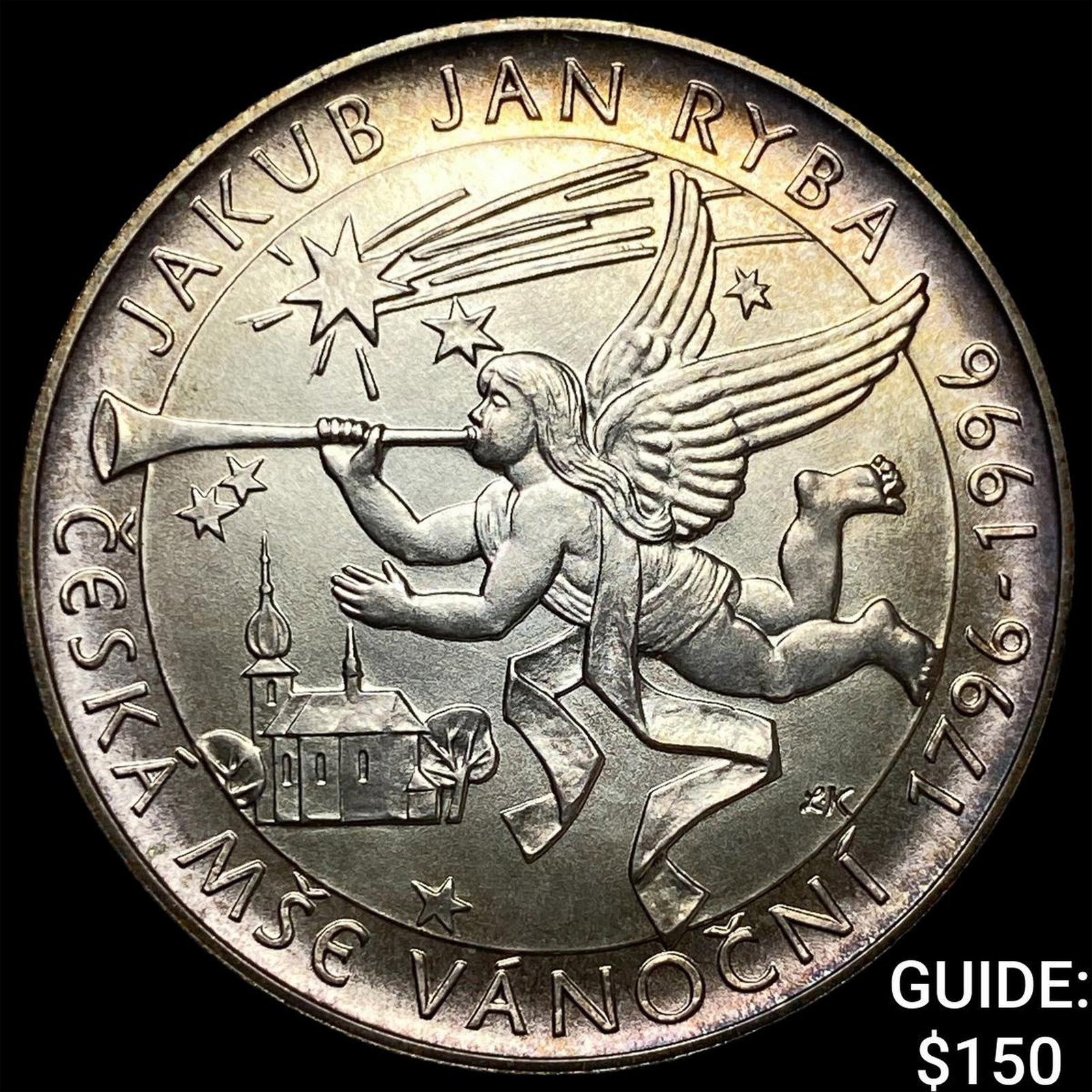 1996 Czech Republic Silver 200 Korun (1 of 2)
