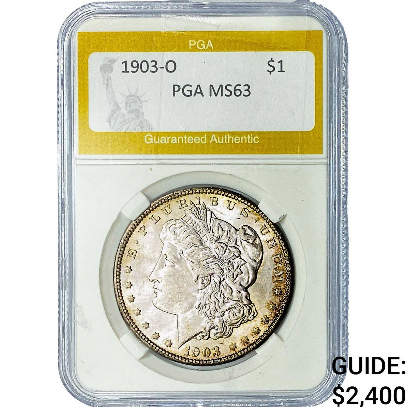 1903-O Morgan Silver Dollar PGA MS63: 1903-O Morgan Silver Dollar PGA MS63