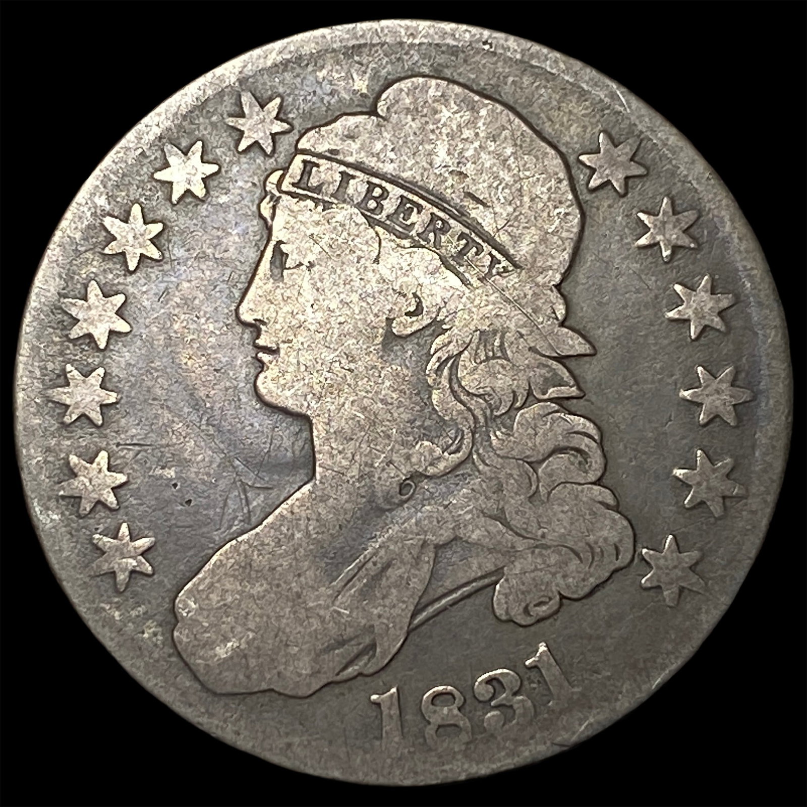 1831 Capped Bust Half Dollar NICELY CIRCULATED (1 of 2)
