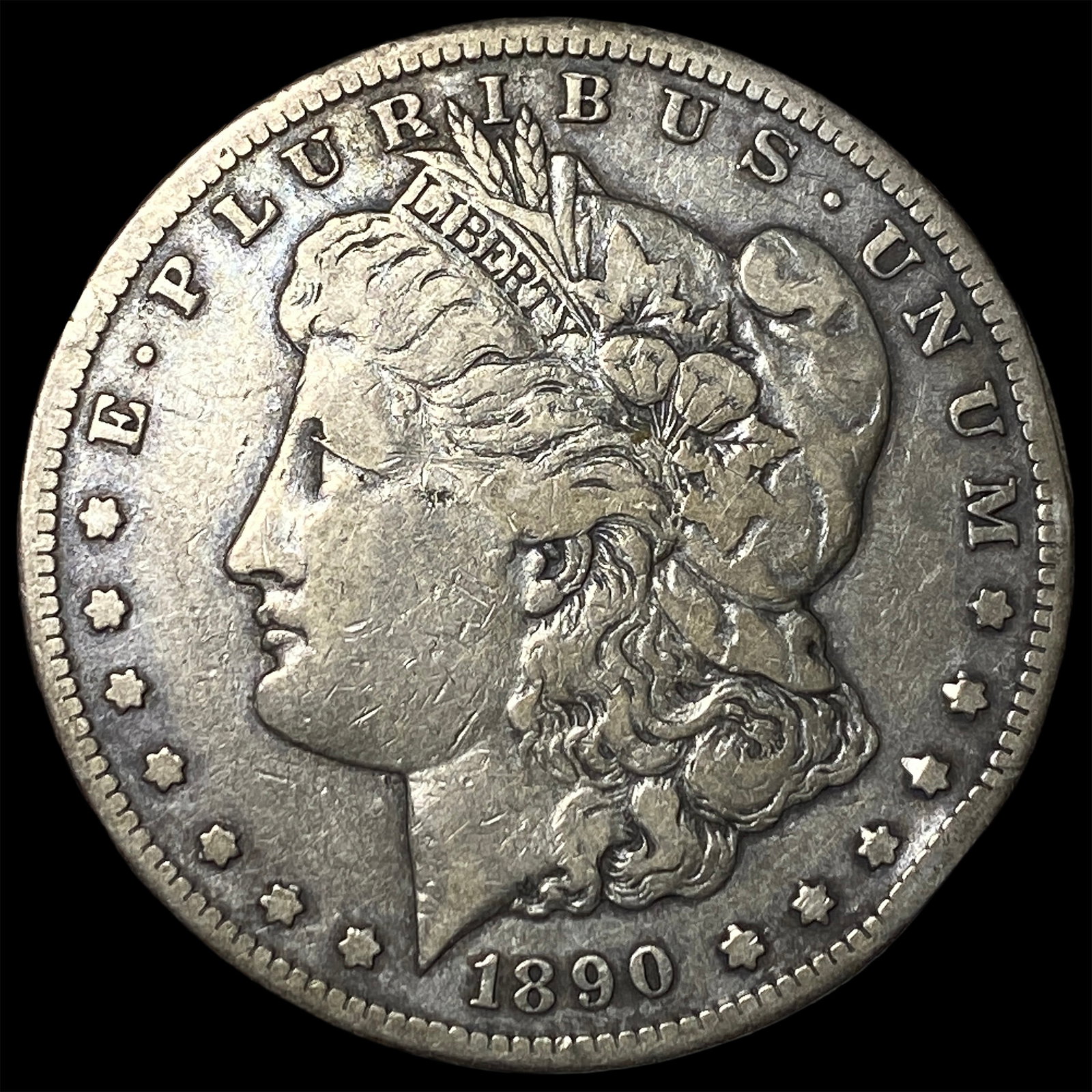 1890-CC Silver Morgan Dollar LIGHTLY CIRCULATED (1 of 2)