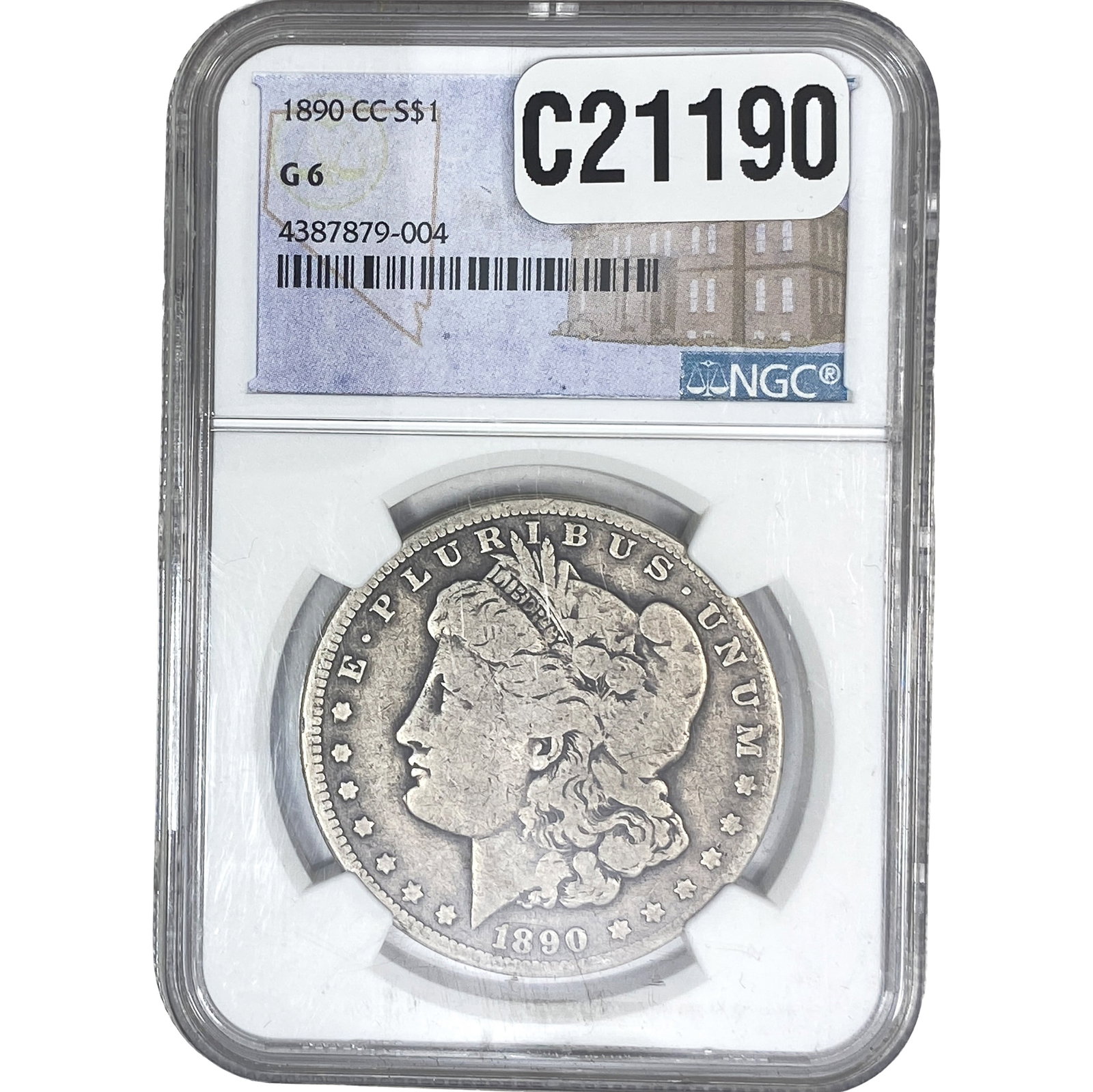 1890-CC Morgan Silver Dollar: 1890-CC Morgan Silver Dollar