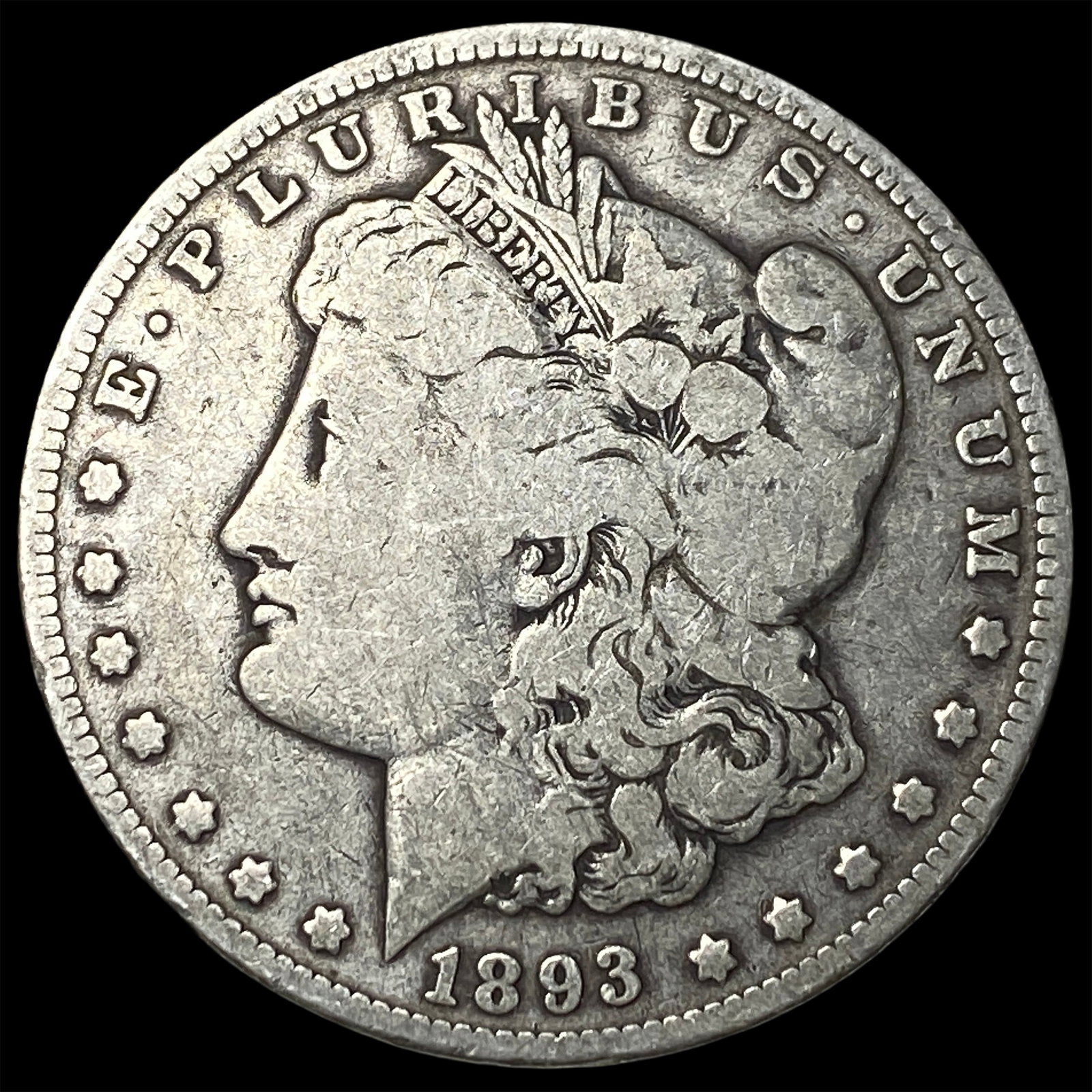 1893 Morgan Silver Dollar NICELY CIRCULATED: 1893 Morgan Silver Dollar NICELY CIRCULATED