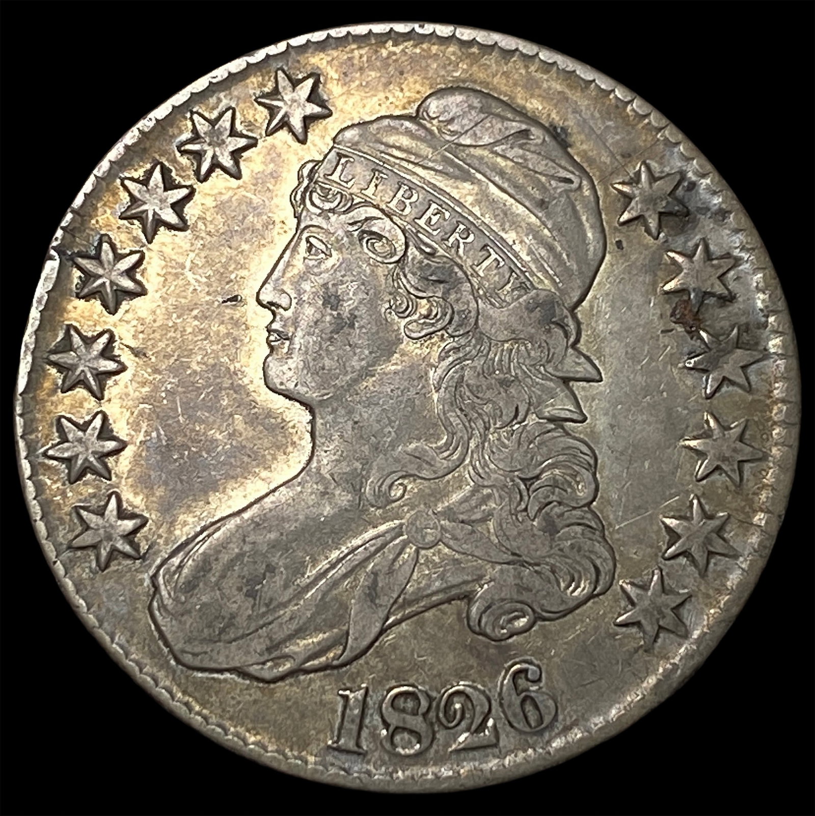 1826 Capped Bust Half Dollar LIGHTLY CIRCULATED (1 of 2)