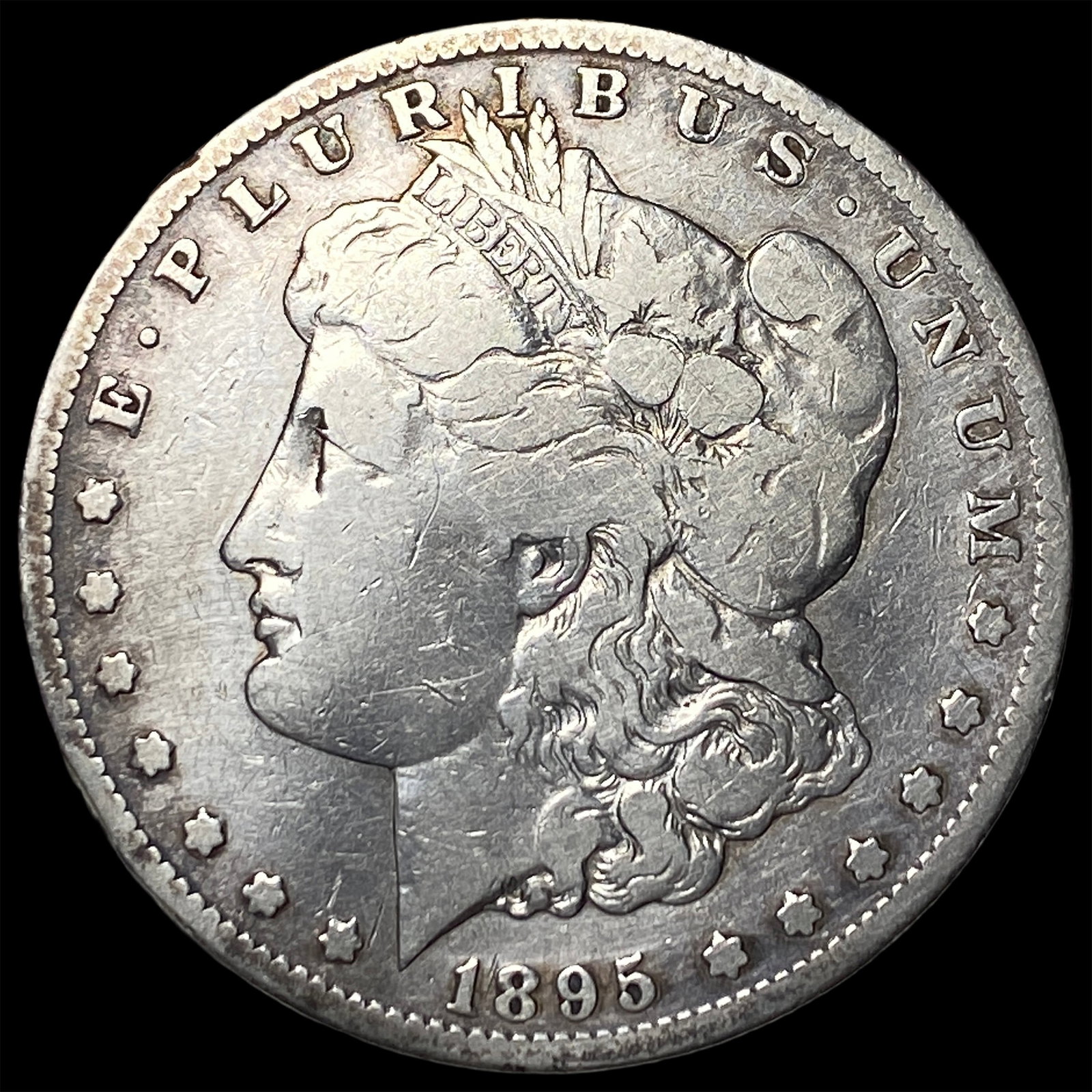 1895-S Silver Morgan Dollar NICELY CIRCULATED: 1895-S Silver Morgan Dollar NICELY CIRCULATED