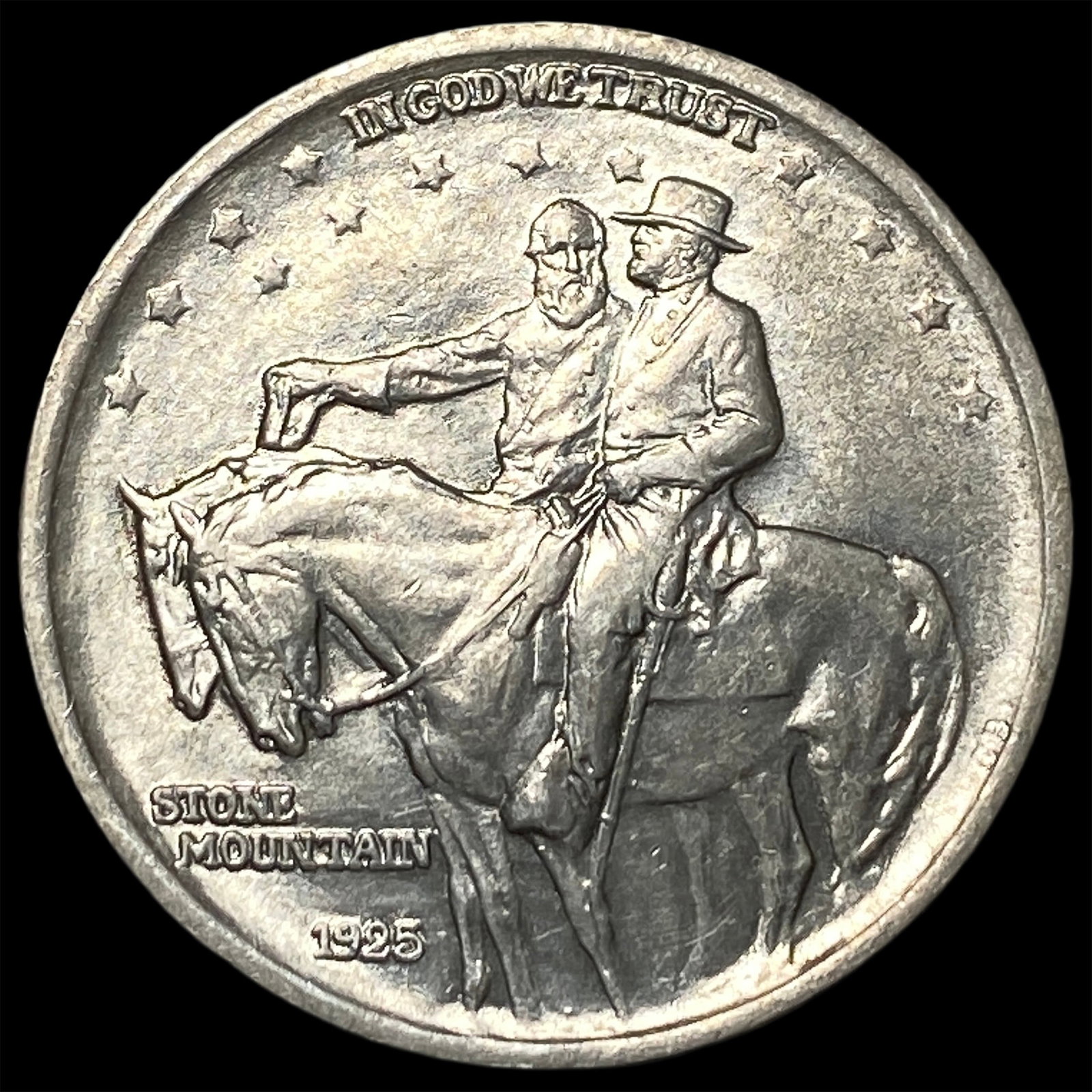 1925 Silver Stone Mountain Half Dollar CHOICE AU: 1925 Silver Stone Mountain Half Dollar CHOICE AU