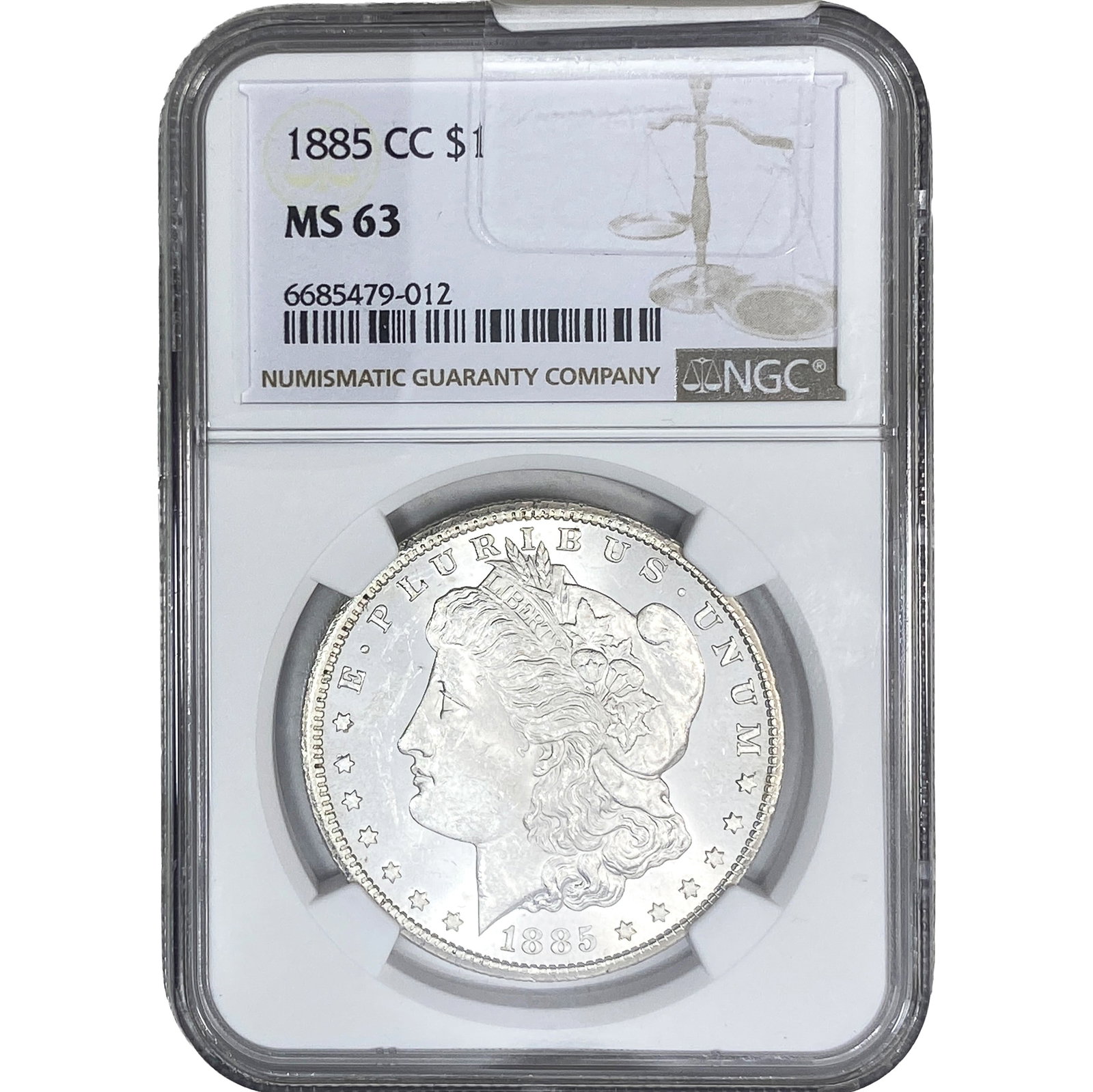 1885-CC Morgan Silver Dollar: 1885-CC Morgan Silver Dollar