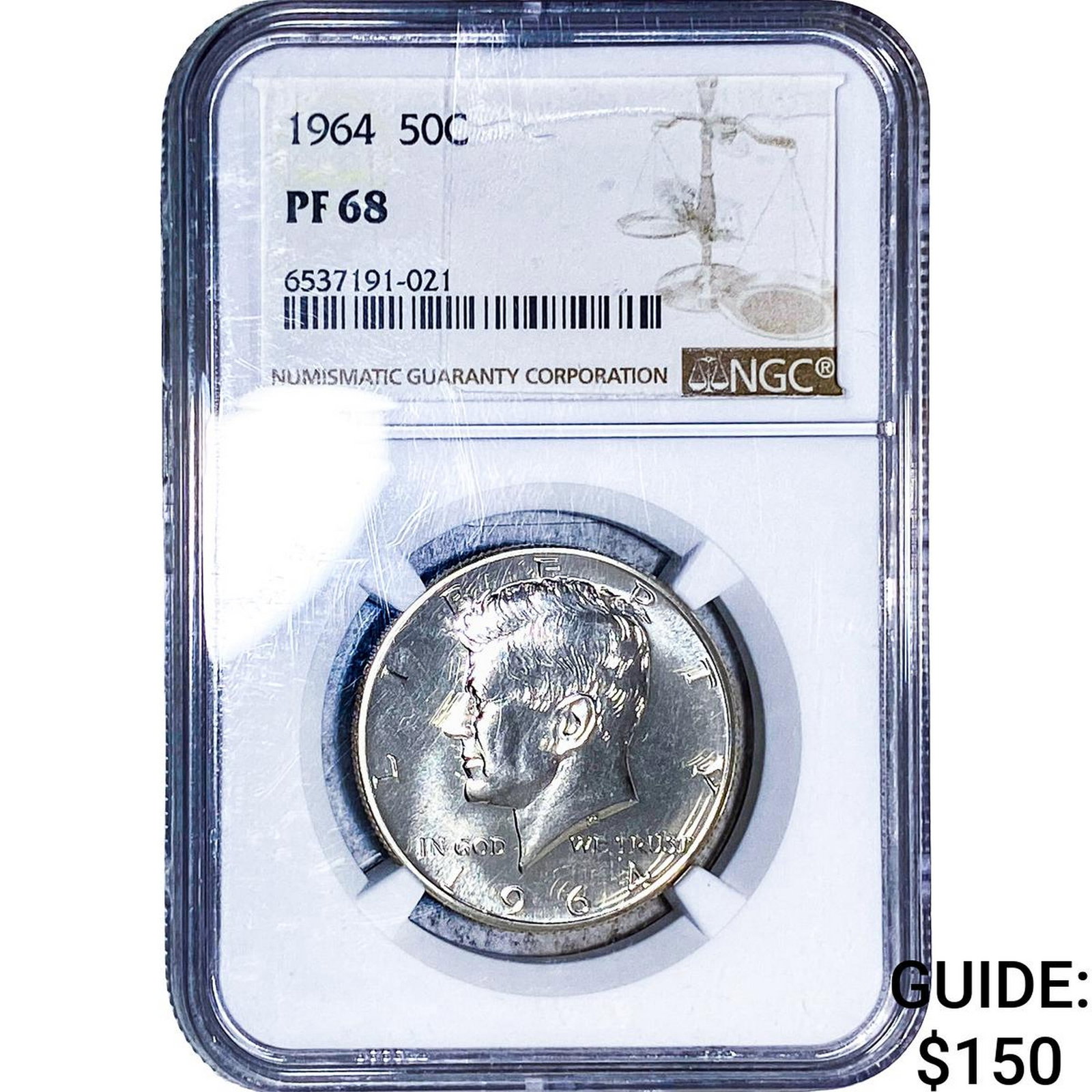 1964 Kennedy Half Dollar NGC PF68: 1964 Kennedy Half Dollar NGC PF68