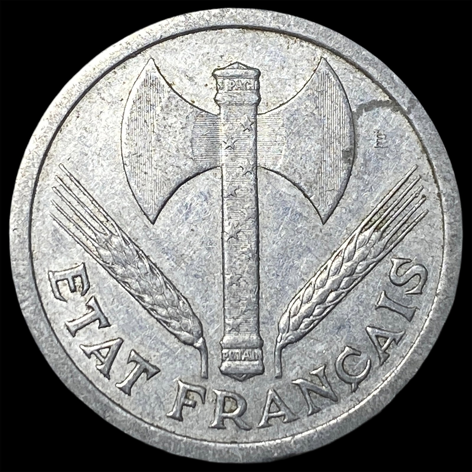 1943 France 2 Francs: 1943 France 2 Francs