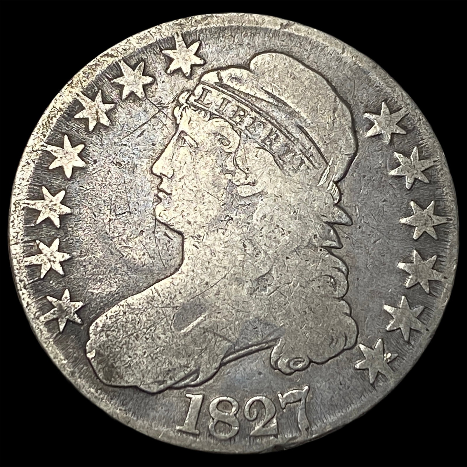 1827 Capped Bust Half Dollar NICELY CIRCULATED (1 of 2)