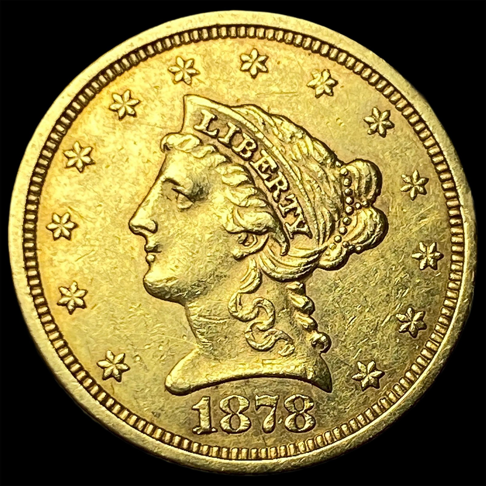 1878-S Gold $2.5 Liberty Head Quarter Eagle CHOICE BU: 1878-S Gold $2.5 Liberty Head Quarter Eagle CHOICE BU