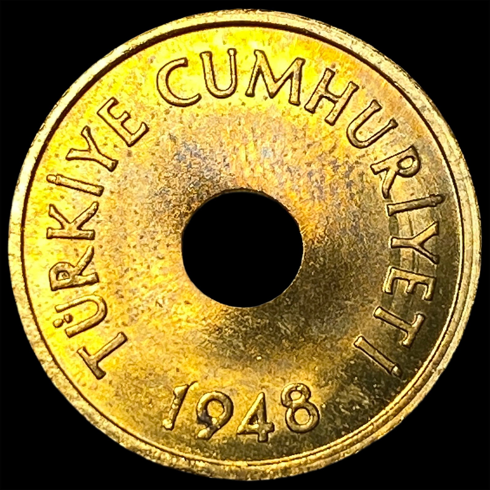 1948 Turkey Brass 1 Kurus (1 of 2)