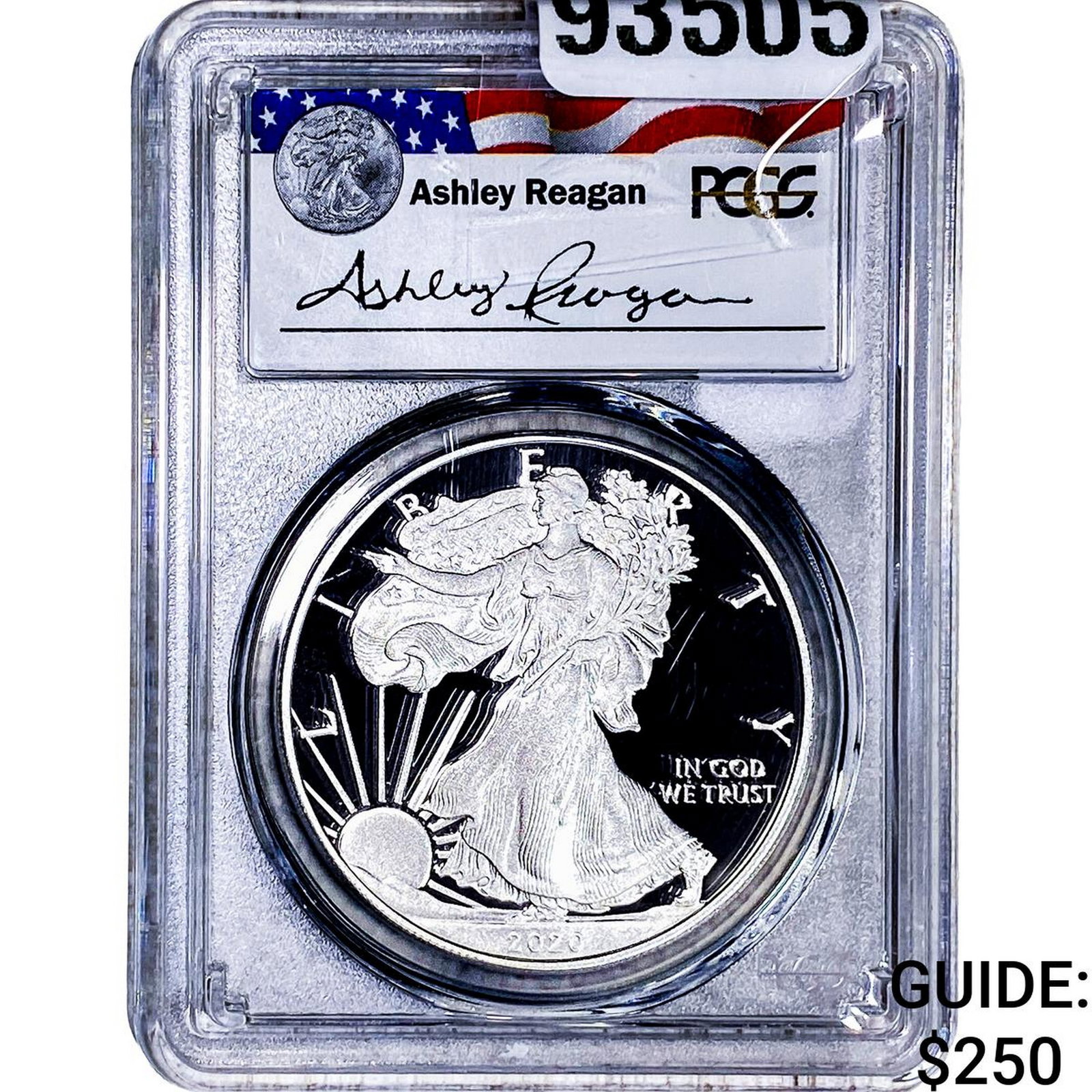 2020-W Silver Eagle PCGS PR69 DCAM: 2020-W Silver Eagle PCGS PR69 DCAM