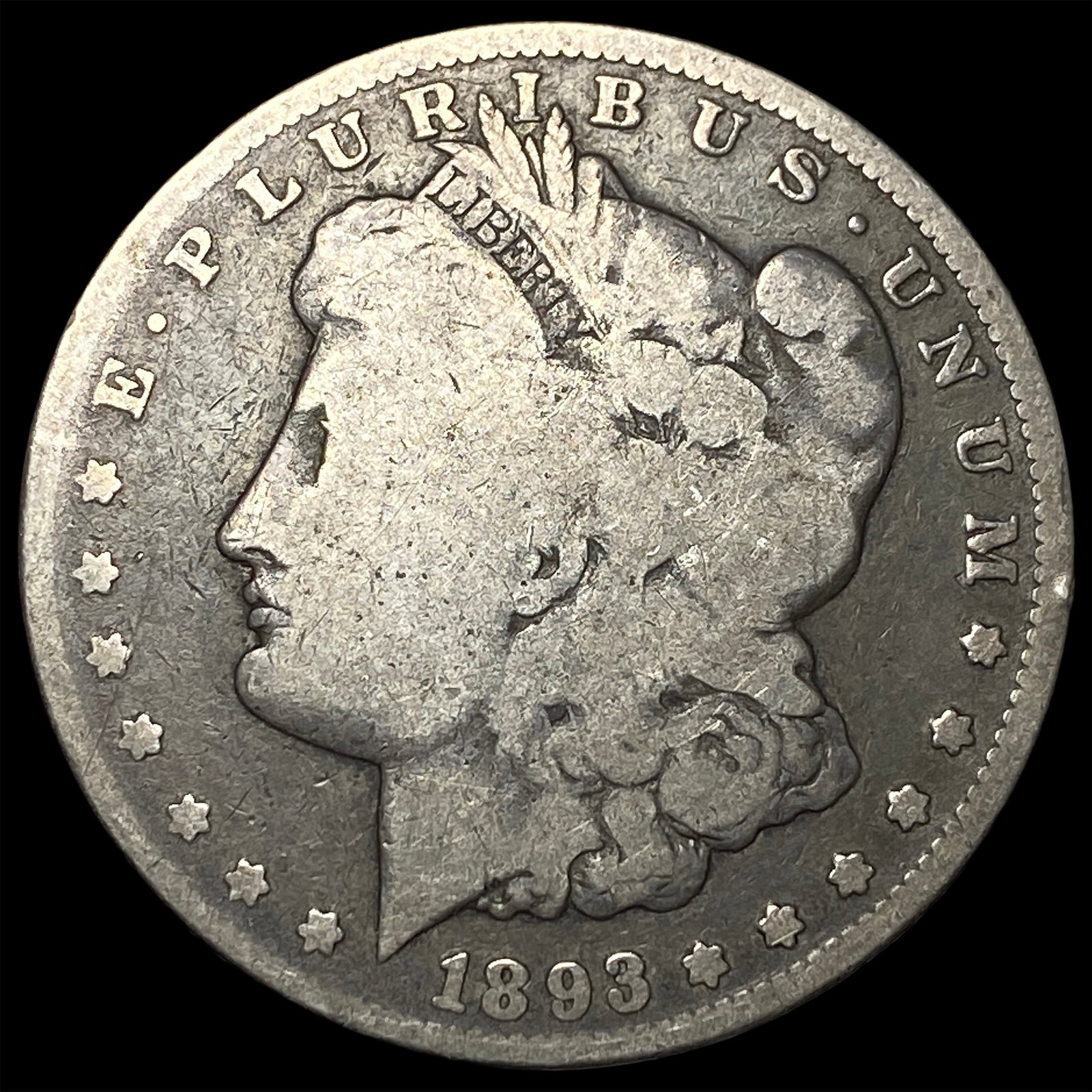 1893-CC Silver Morgan Dollar NICELY CIRCULATED (1 of 2)