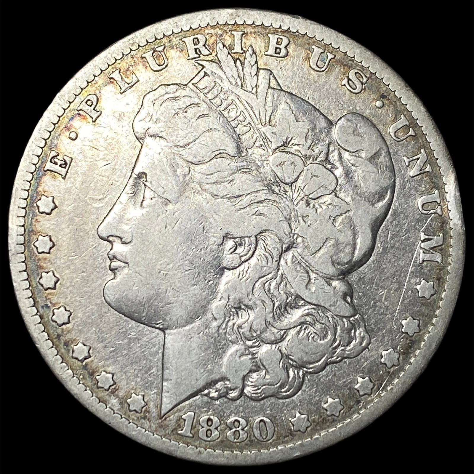 1880-S Silver Morgan Dollar LIGHTLY CIRCULATED: 1880-S Silver Morgan Dollar LIGHTLY CIRCULATED