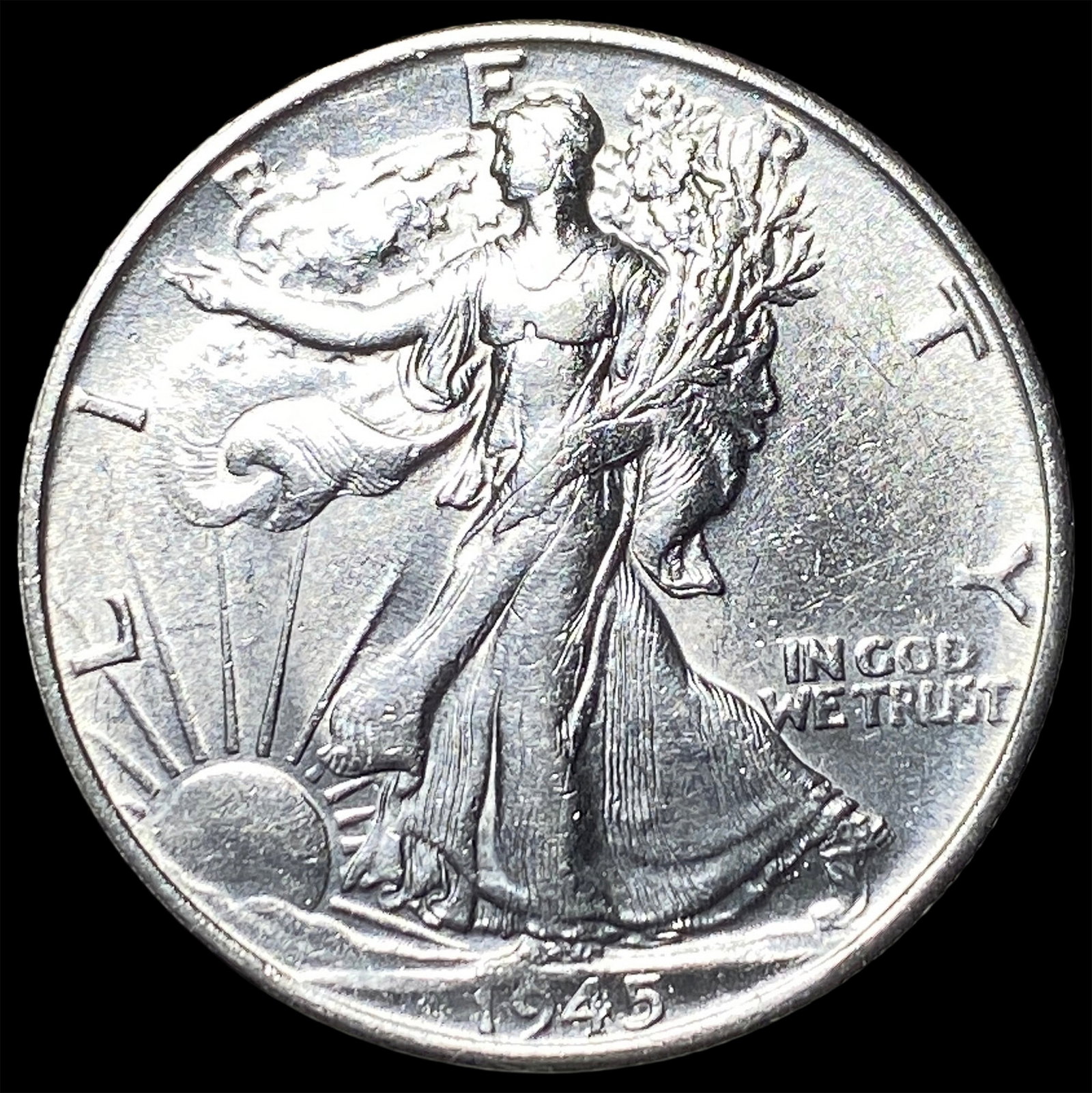 1945-S Silver Half Dollar UNCIRCULATED: 1945-S Silver Half Dollar UNCIRCULATED