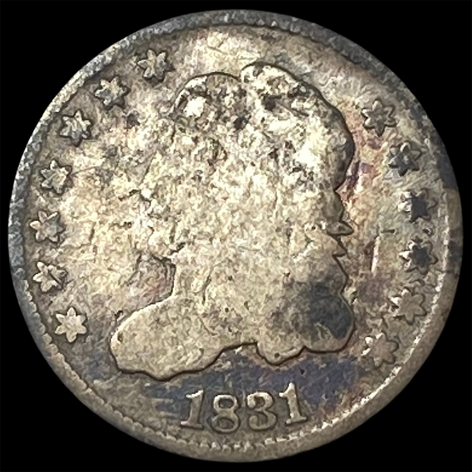 1831 Capped Bust Half Dime NICELY CIRCULATED (1 of 2)