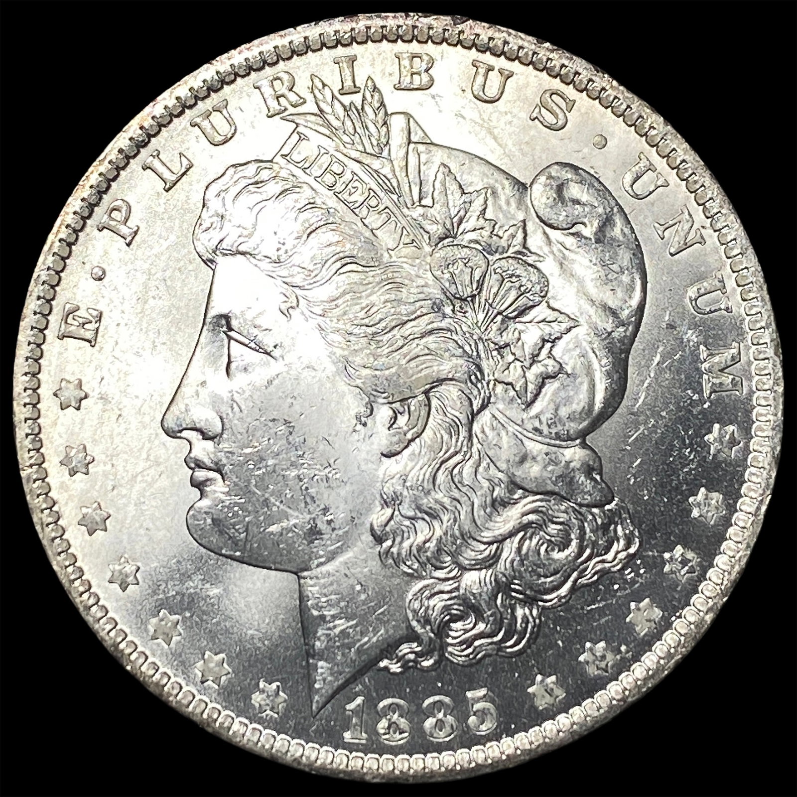 1885-S Silver Morgan Dollar CHOICE BU: 1885-S Silver Morgan Dollar CHOICE BU