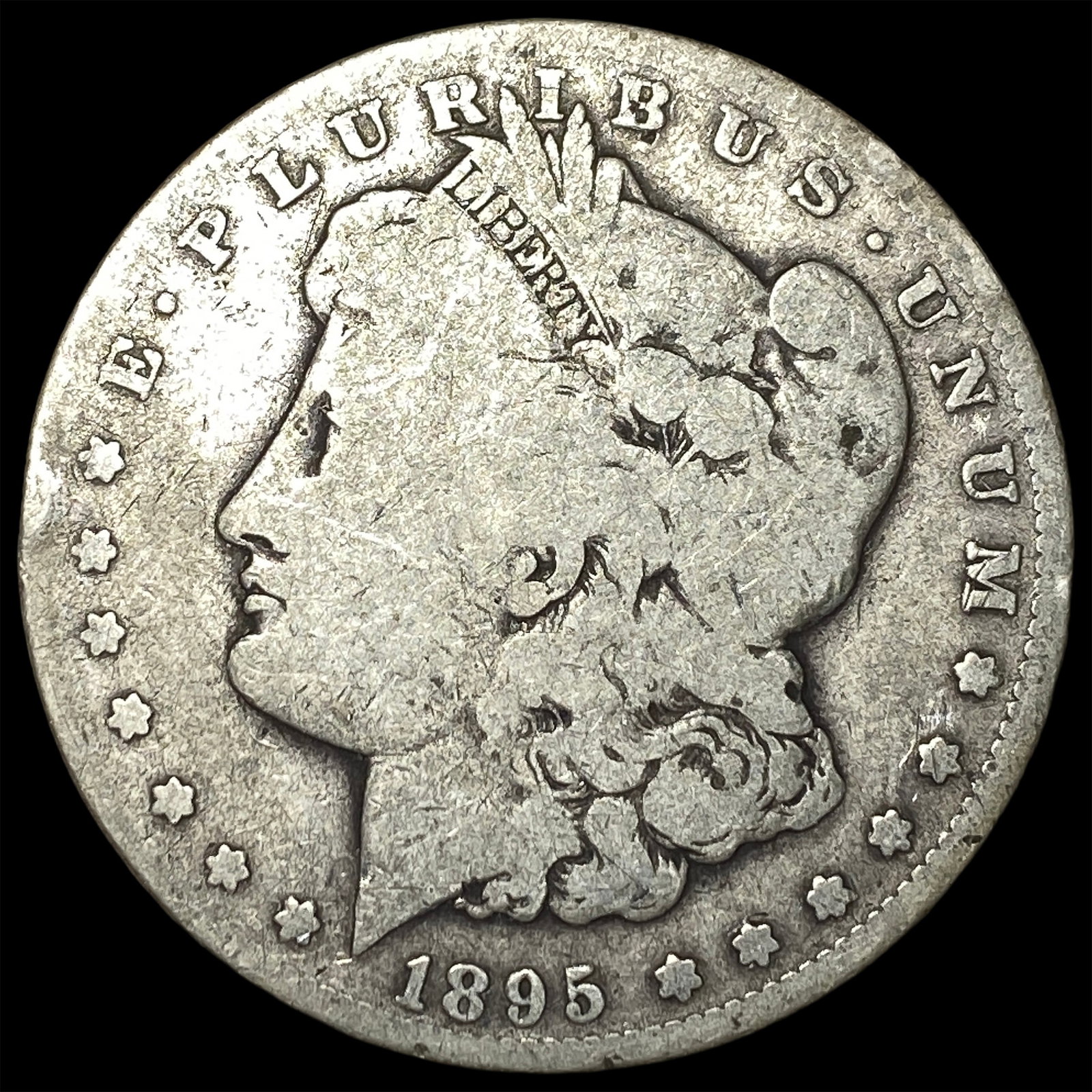 1895-S Silver Morgan Dollar NICELY CIRCULATED: 1895-S Silver Morgan Dollar NICELY CIRCULATED