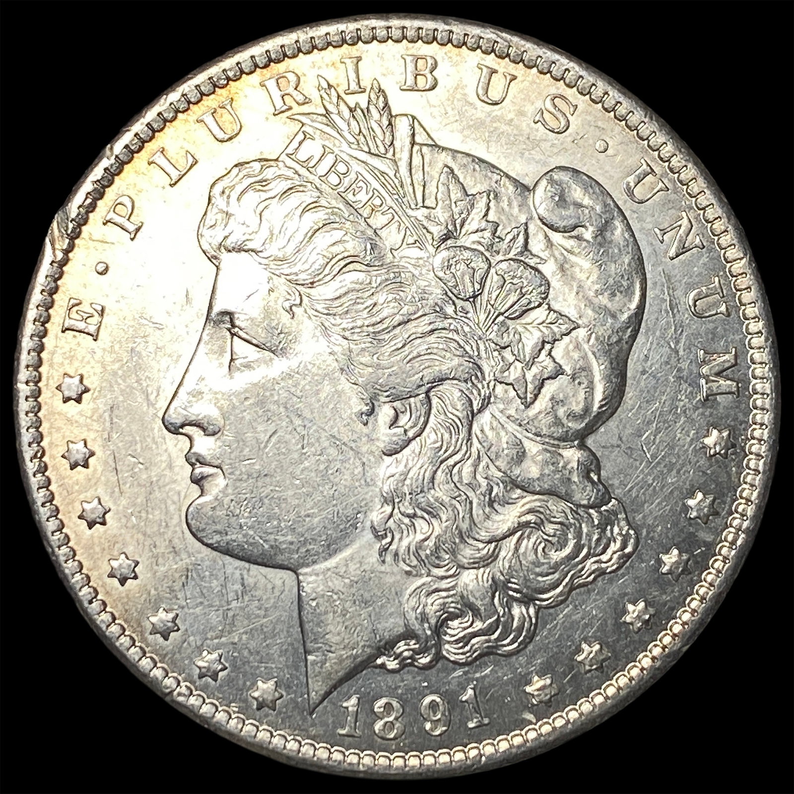 1891-CC Silver Morgan Dollar CHOICE BU: 1891-CC Silver Morgan Dollar CHOICE BU