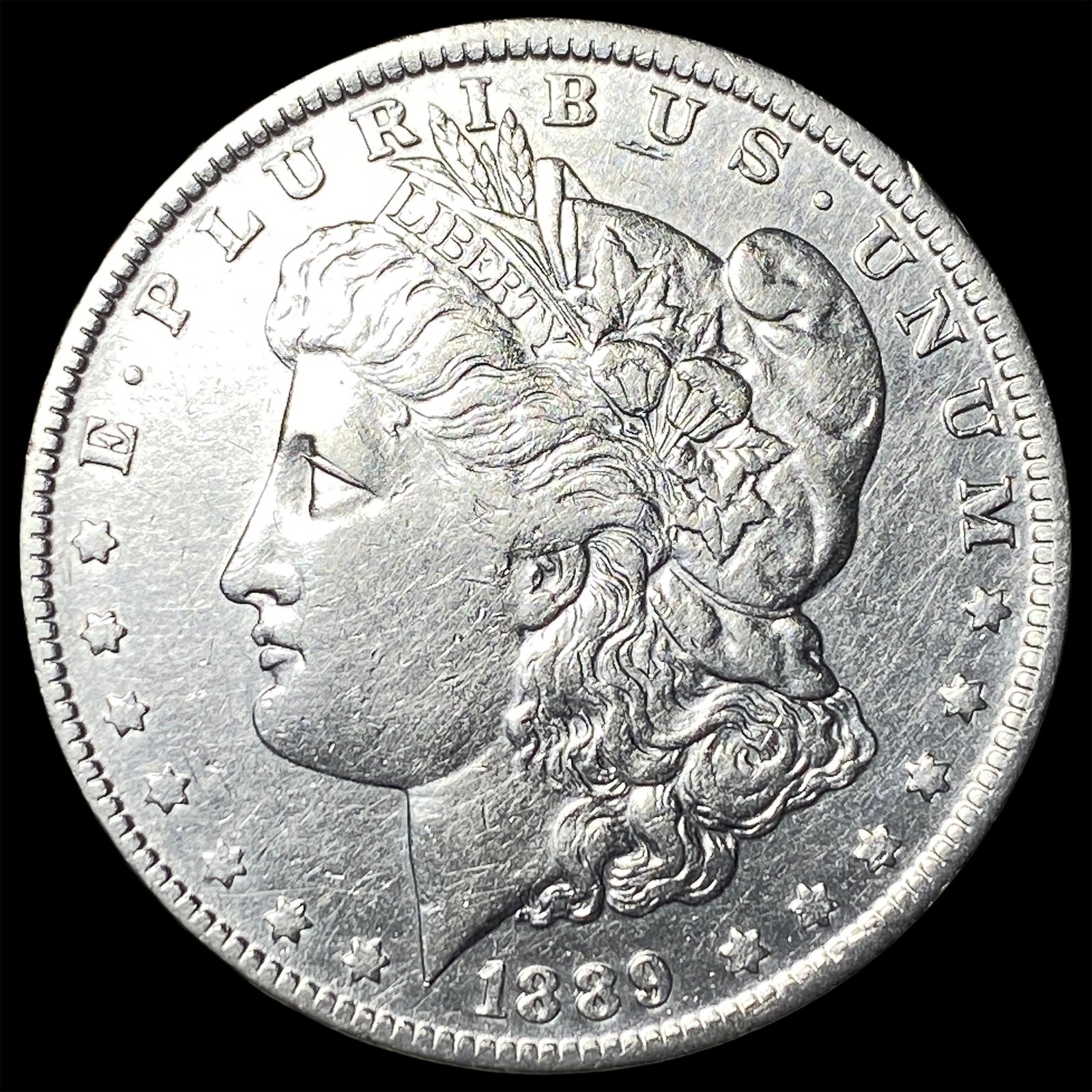 1889-S Silver Morgan Dollar CLOSELY UNCIRCULATED: 1889-S Silver Morgan Dollar CLOSELY UNCIRCULATED