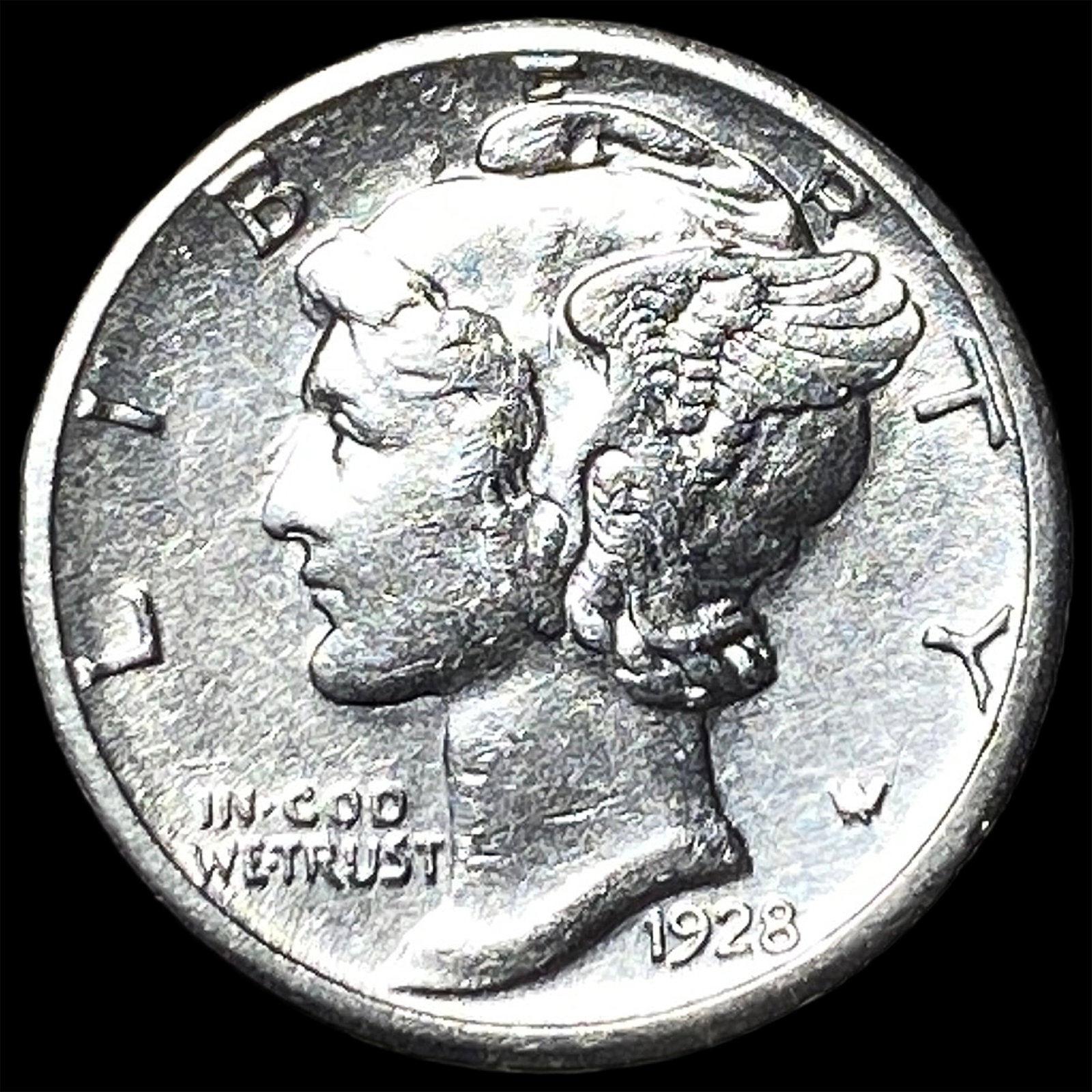 1928-S Silver Mercury Dime UNCIRCULATED: 1928-S Silver Mercury Dime UNCIRCULATED