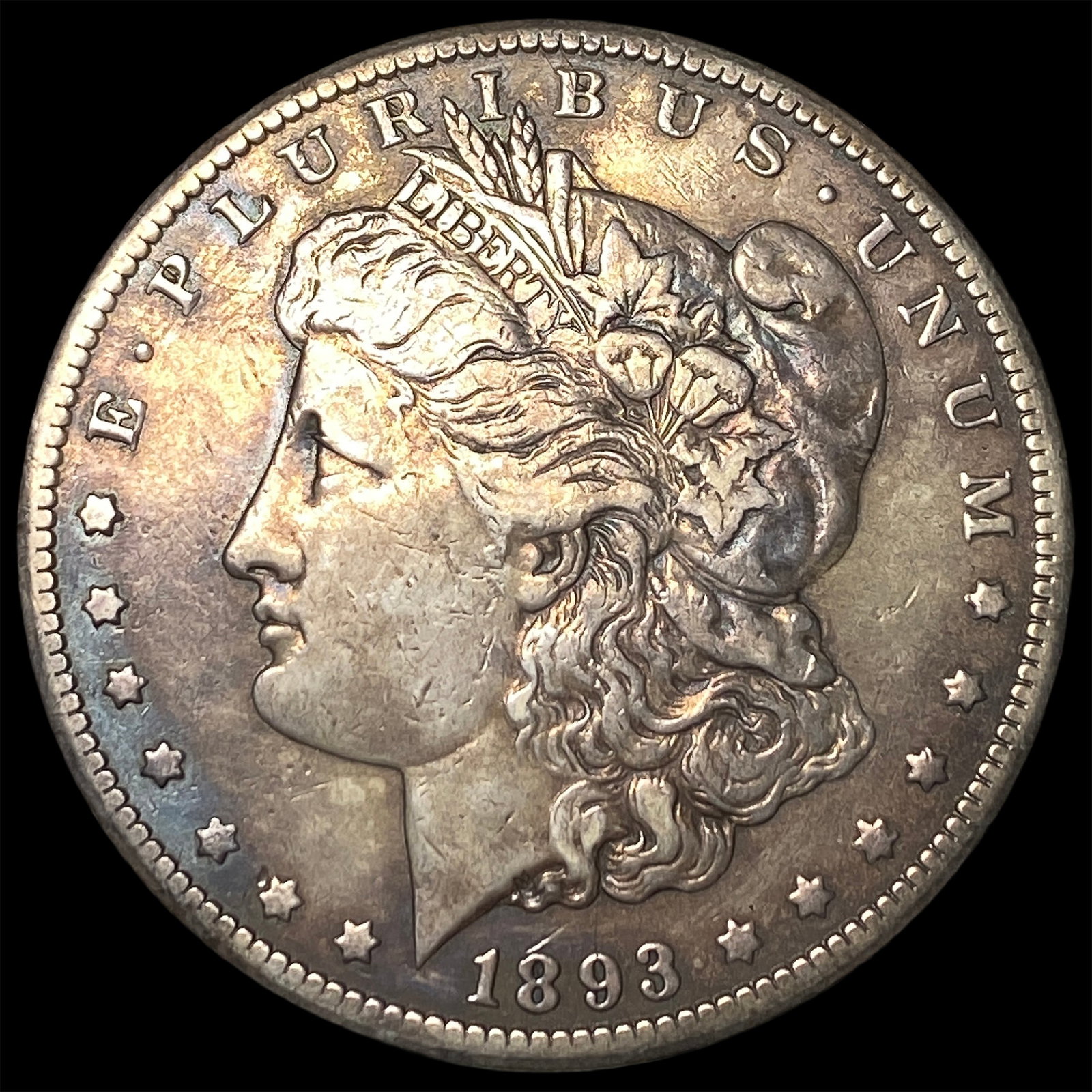 1893-CC Silver Morgan Dollar NEARLY UNCIRCULATED (1 of 2)
